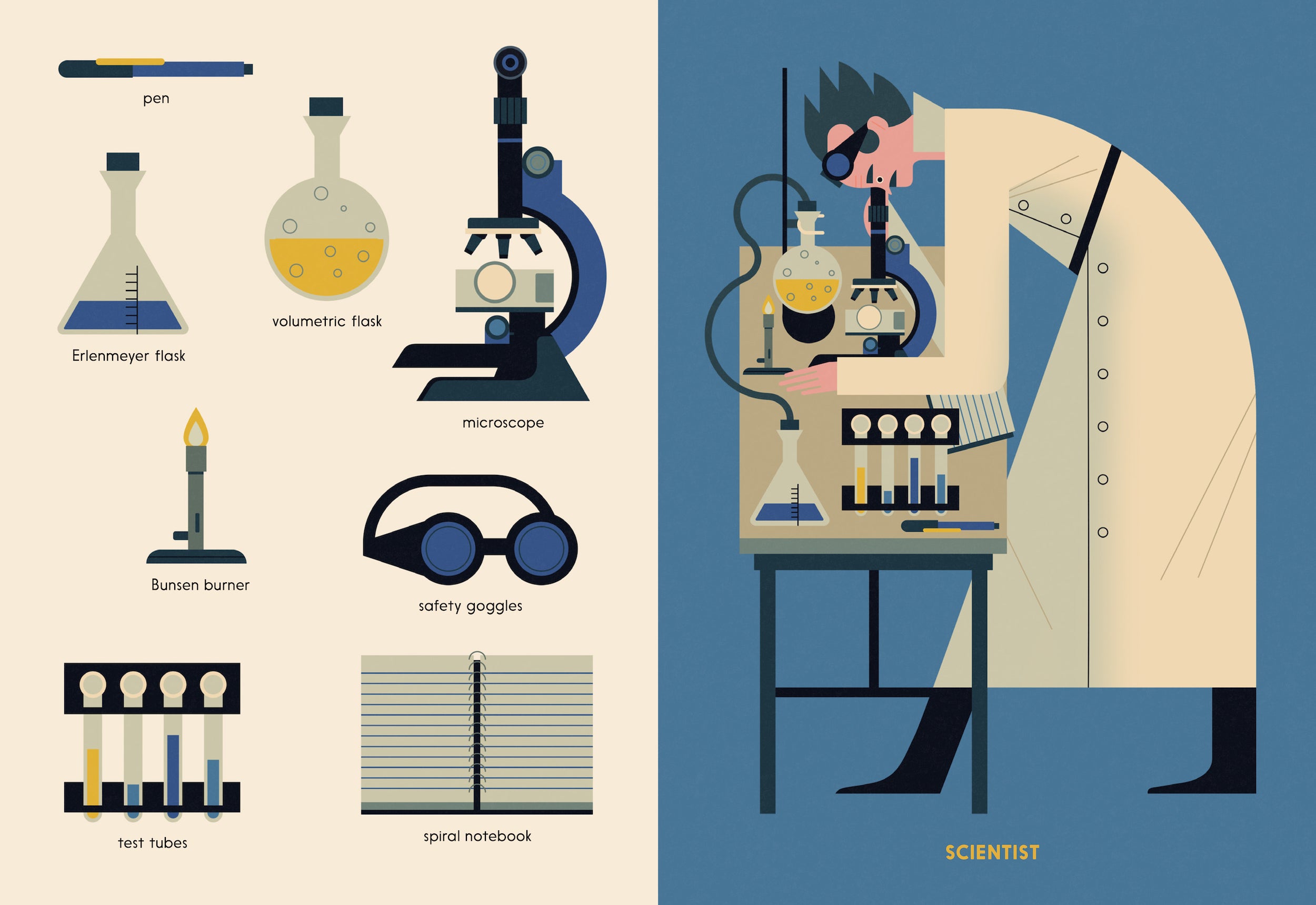A scientist in The Who's Who of Grown-Ups