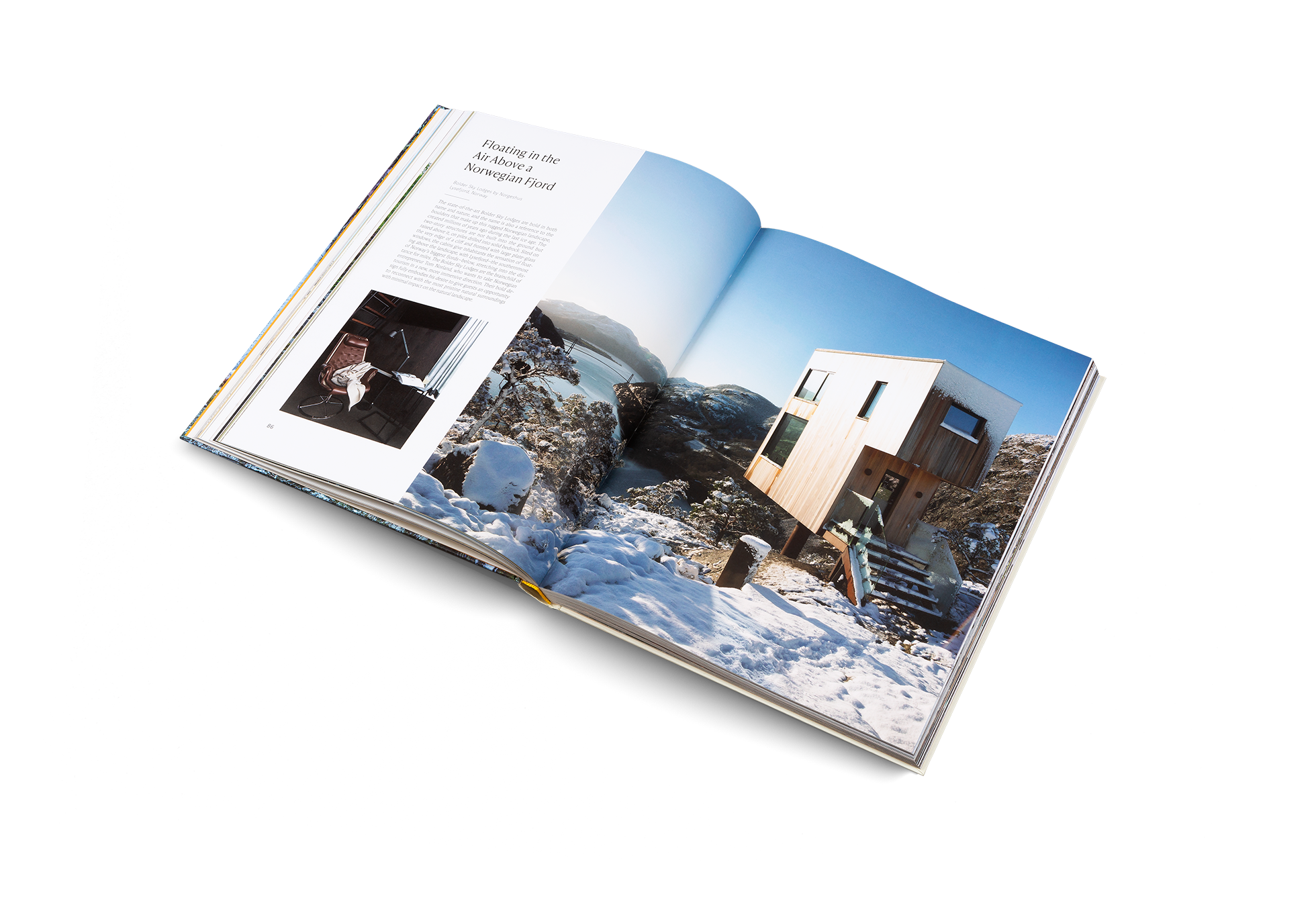 Float in the air above a Norwegian Fjord Bolder Sky Lodges by Norgeshus Lysefjord. Located in Norway, this modern cabin is presented in Cabin Fever.