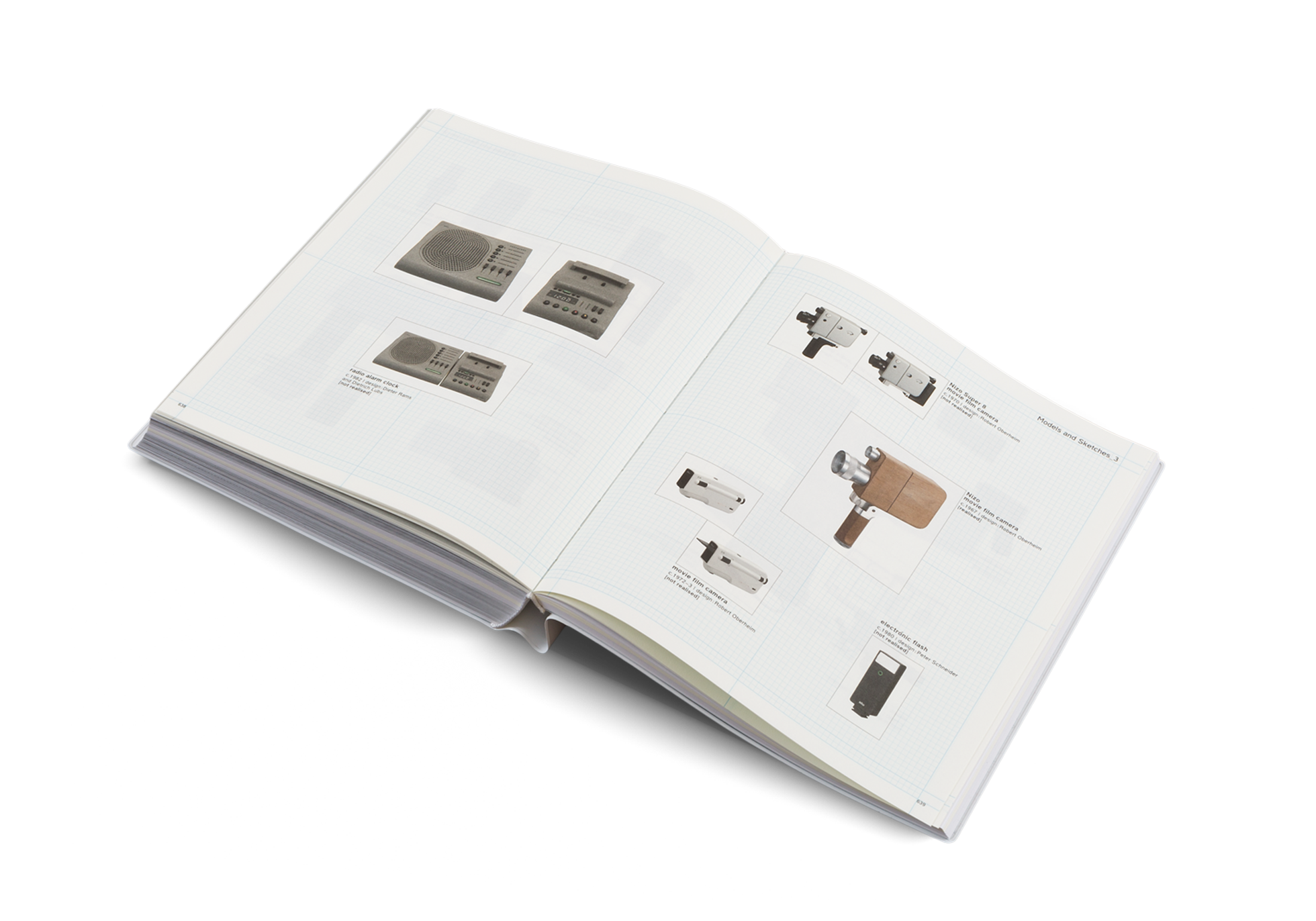 These models and sketches were made by Dieter Rams for Braun. Less and More is a book about product design and industrial design.