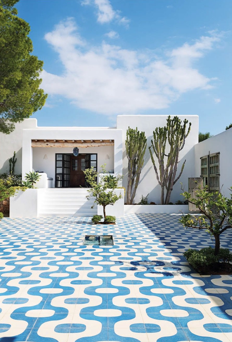 Mediterrane Terrasse in Mittelmeer Moderne