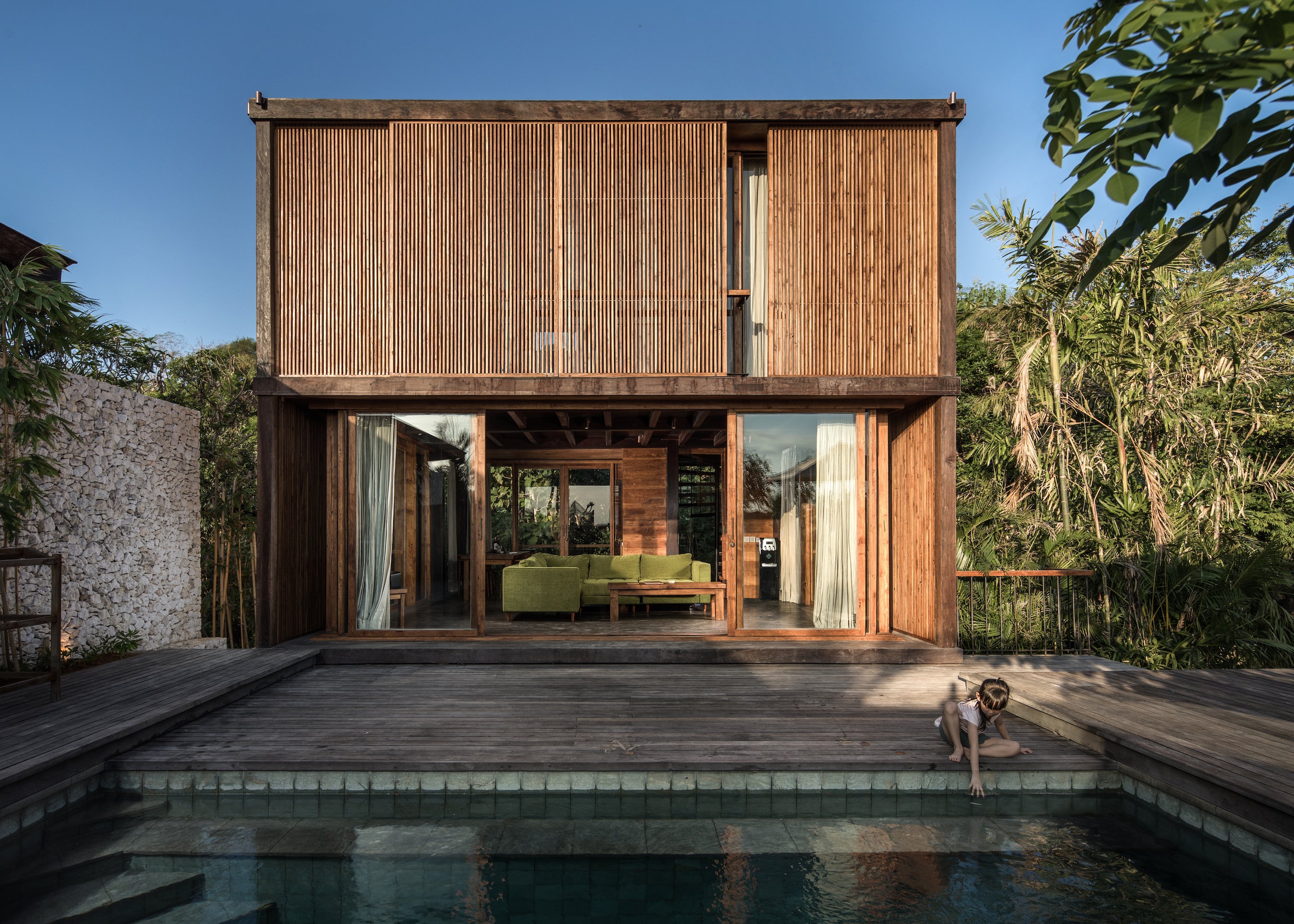 This house designed by Alexis Dornier is made out of timber. It is featured in Out of the Woods a book about wooden architecture.