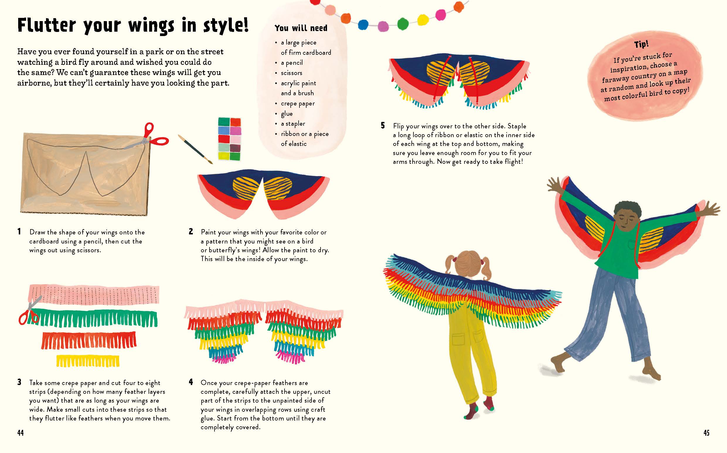 Have you ever found yourself in a park or on the street watching a bird fly around and wished you could do the same? We can’t guarantee these wings will get you airborne, but they’ll certainly have you looking the part.