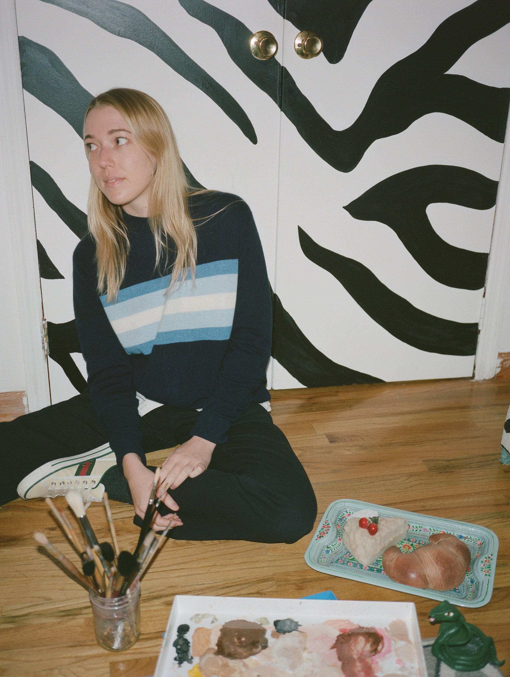 Angelica Hicks, the artist behind Blue Chip: Confessions of Claudia Schiffer's Cat