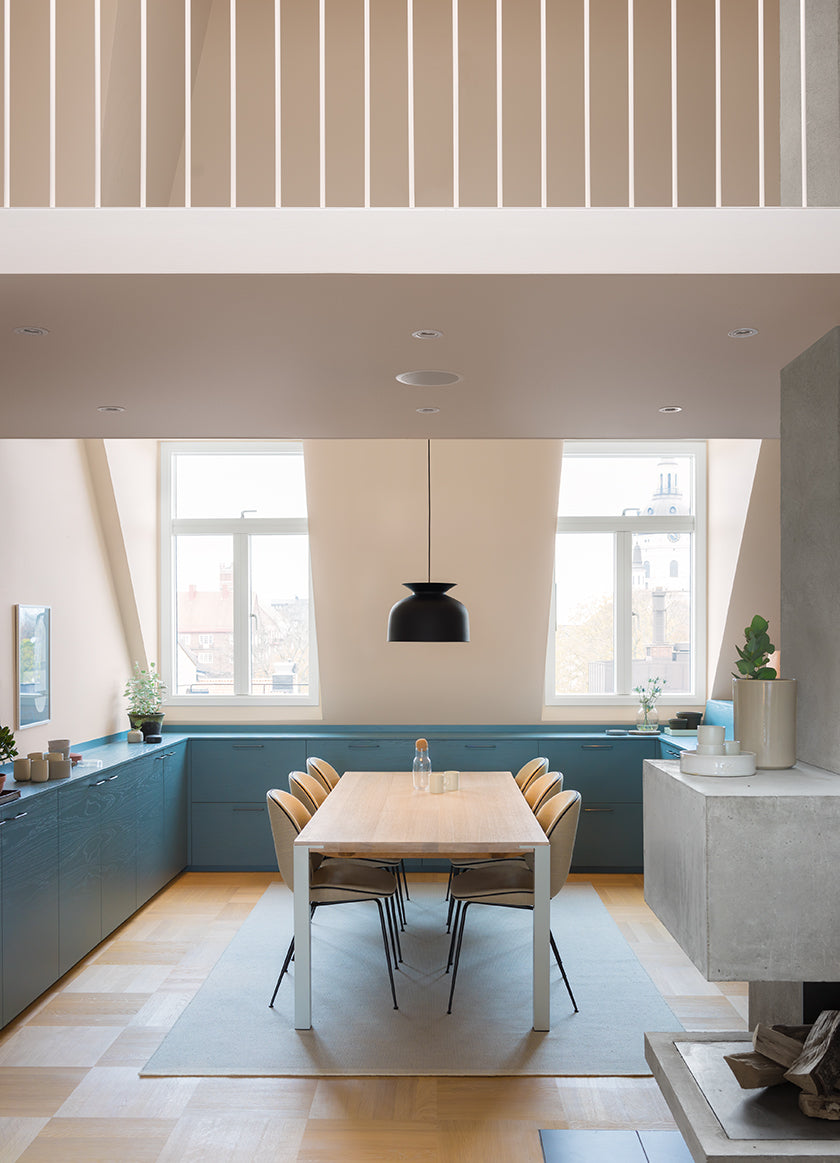 Dining area in Casa Ljungdahl in Stockholm, Sweden, was designed by Note Design Studio. (Photo: Note Design Studio)