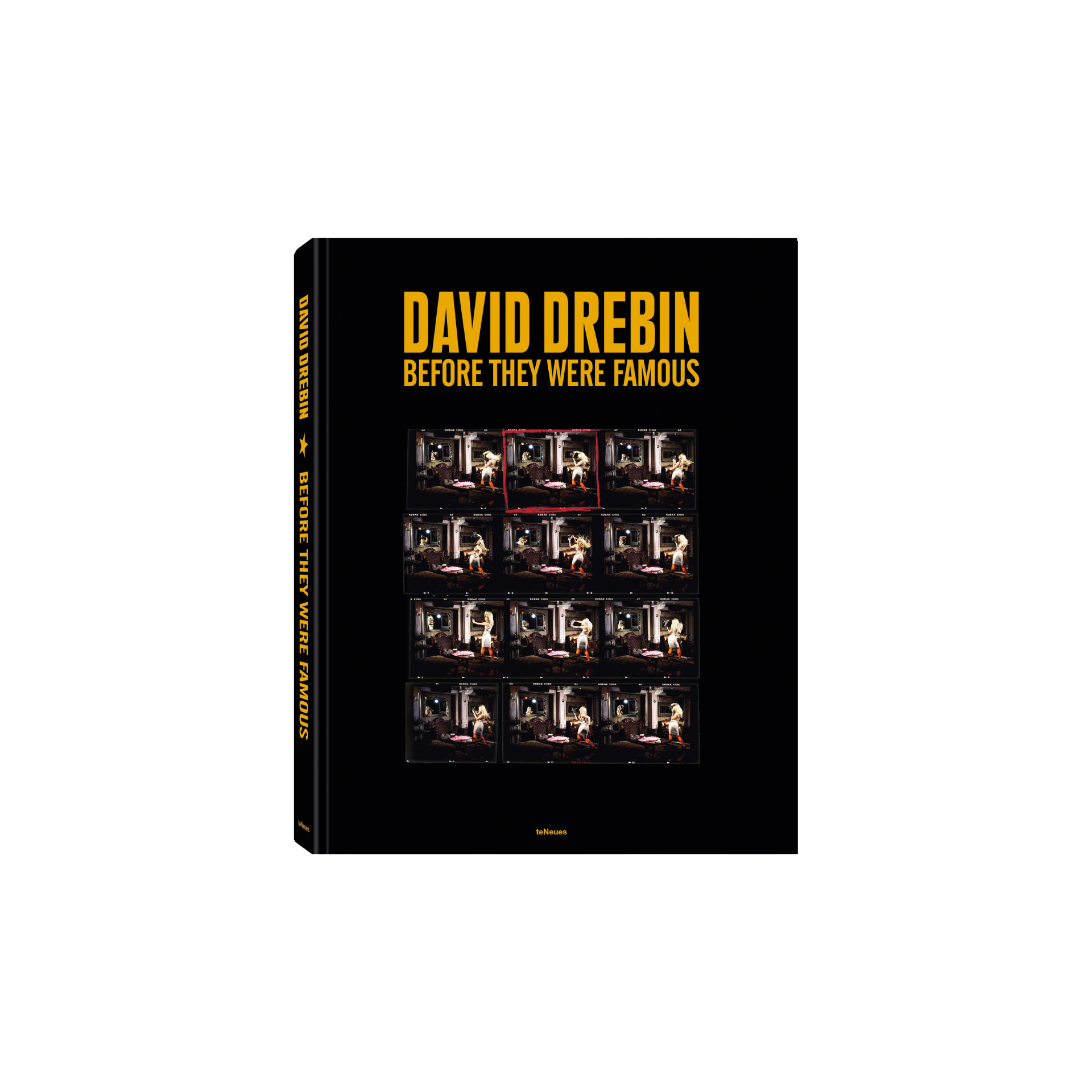 Book titled 'Before They Were Famous' by David Drebin with black cover and yellow text.