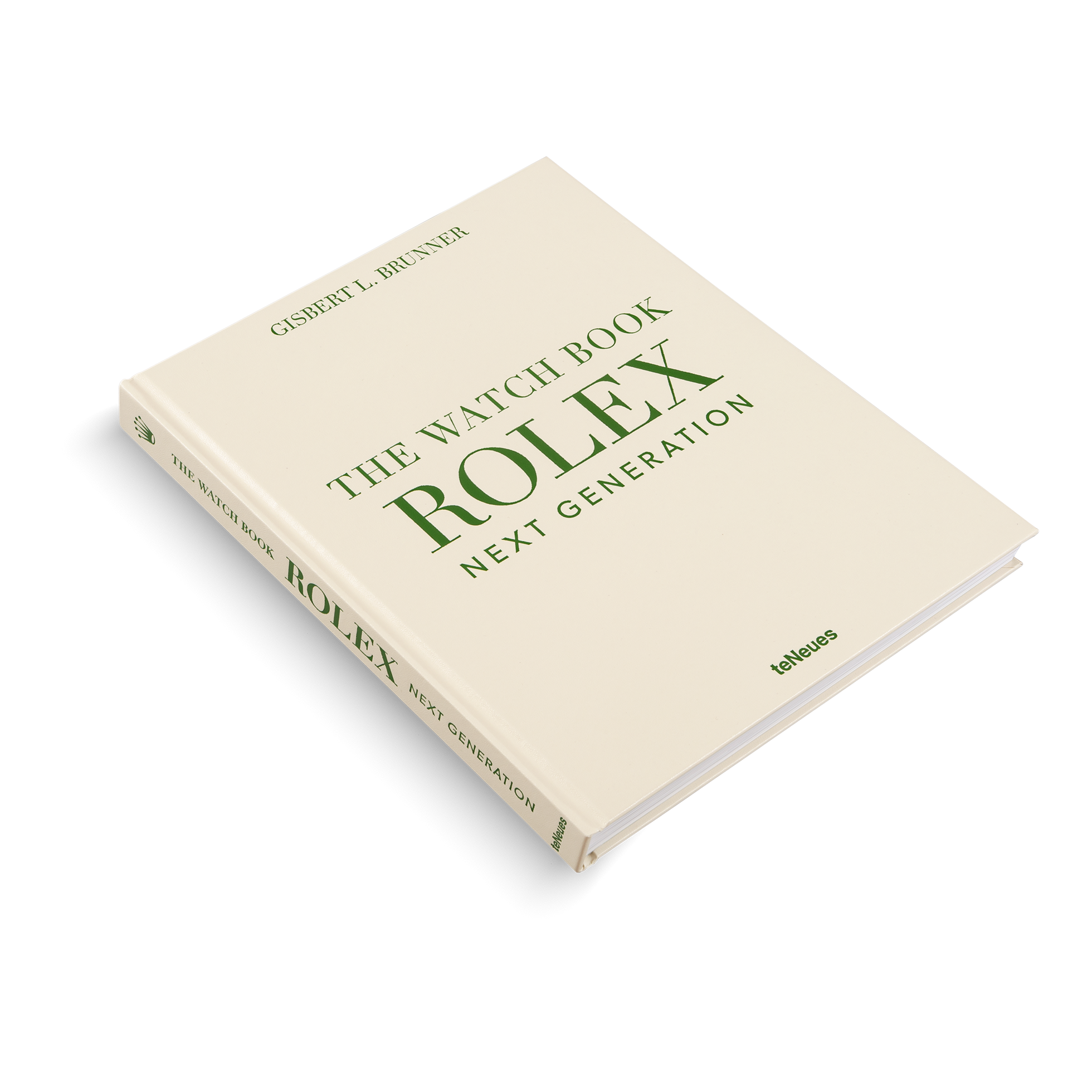 Book titled 'The Watch Book Rolex Next Generation' on a white background