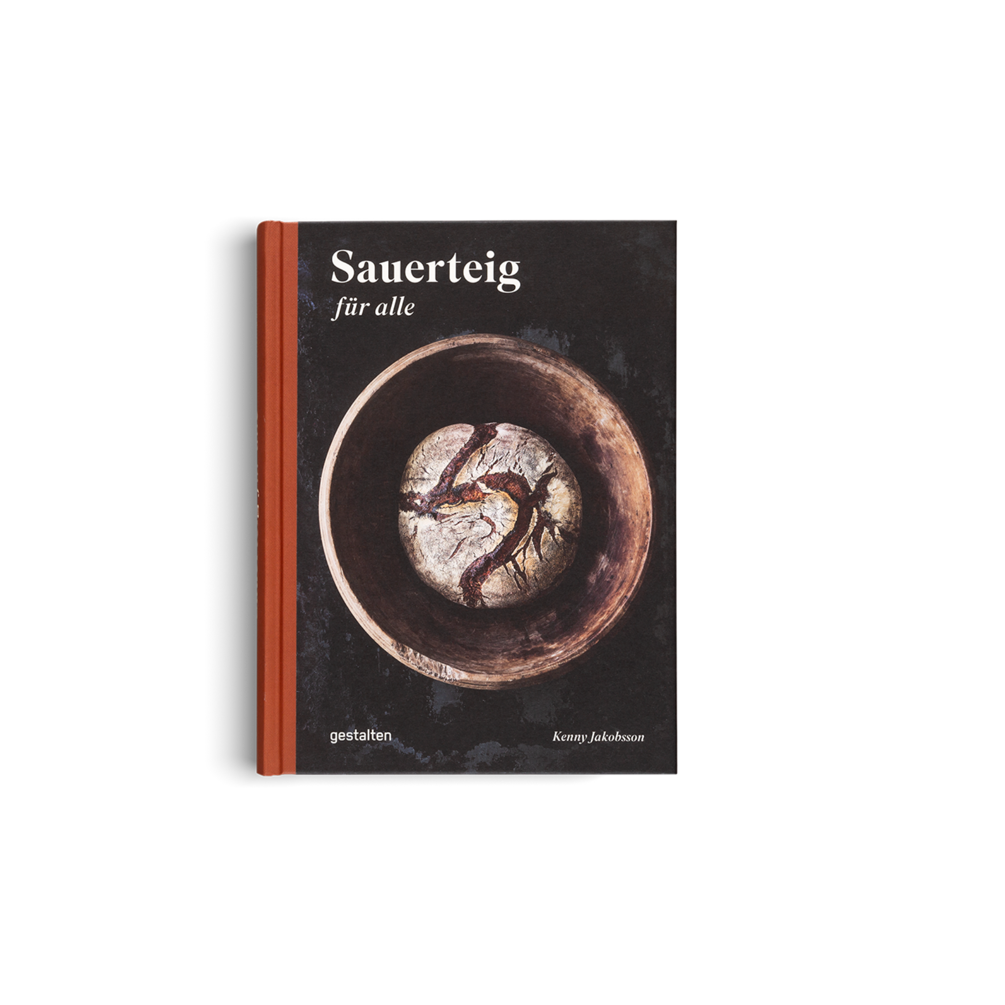 Book titled 'Sauerteig für alle' with a circular design on the cover against a white background