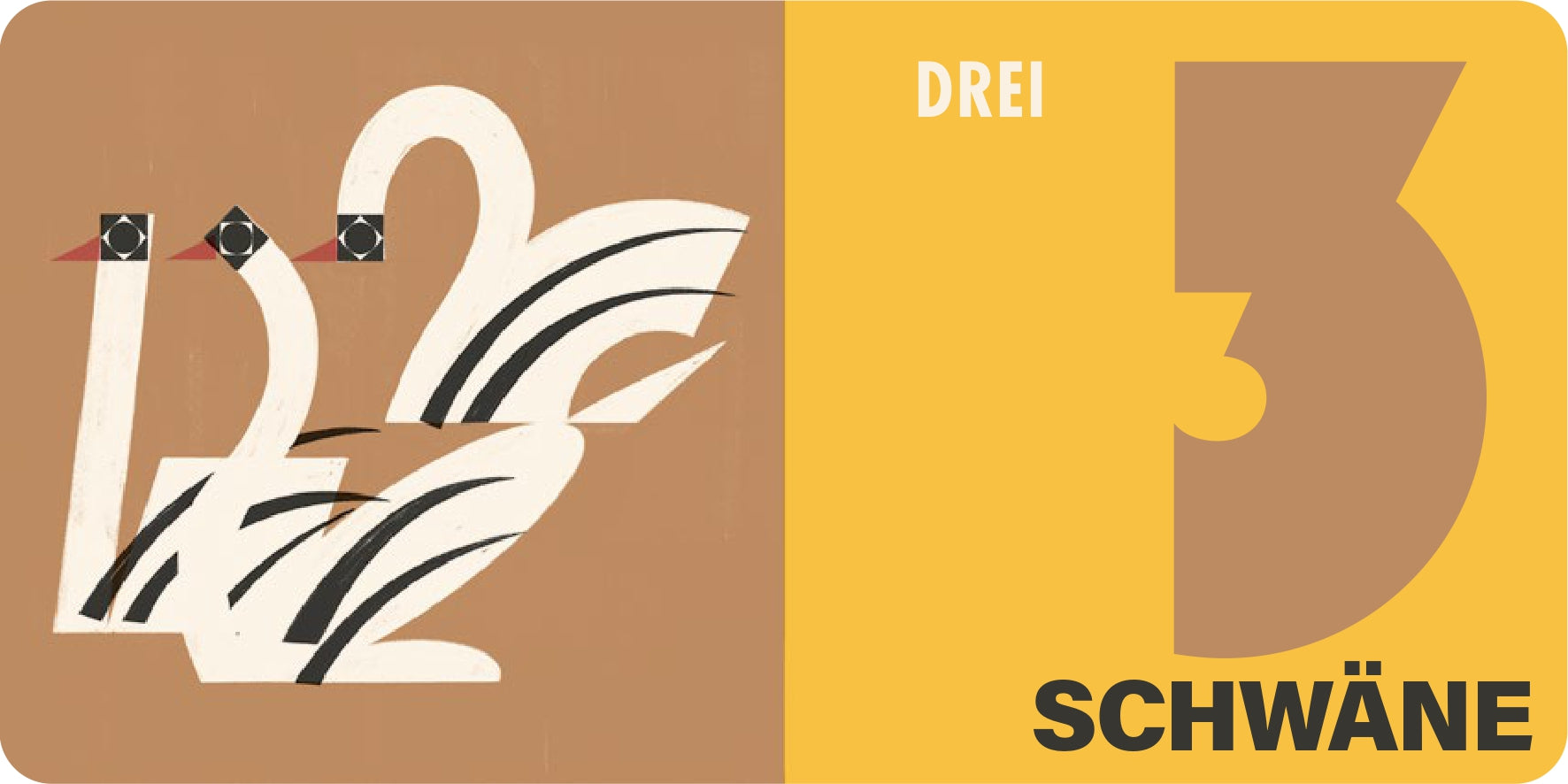 Drei Schwäne in Wie viele Vögel? von Kleine Gestalten
