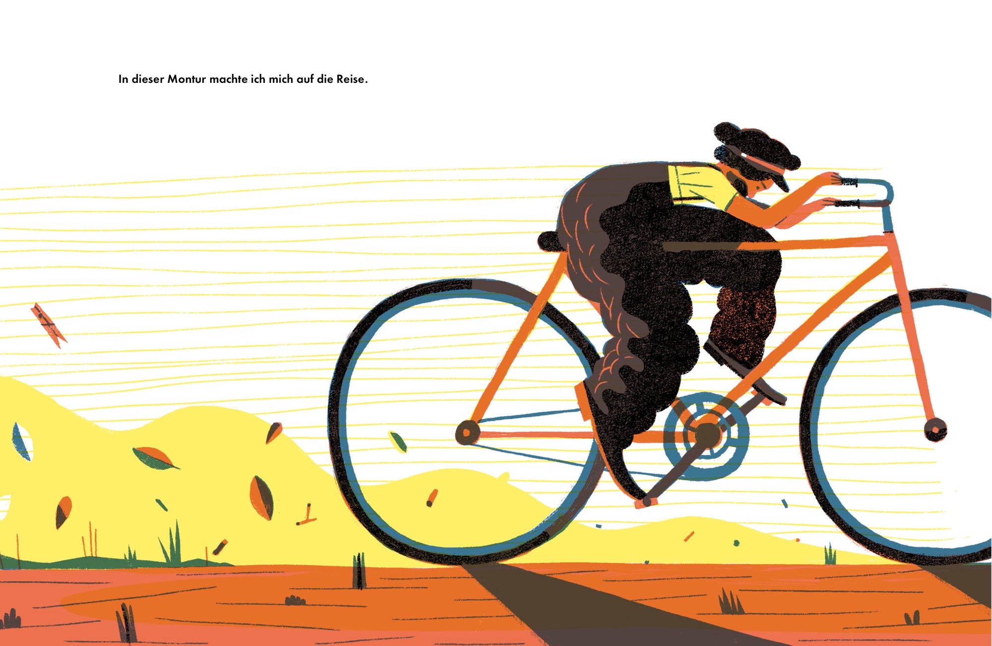 In dieser Montur machte Alfonsina Strada sich auf die Reise in So schnell wie der Wind