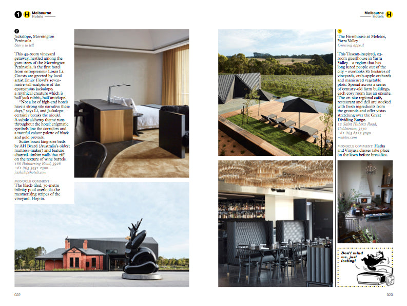 Hotels in The Monocle Travel Guide to Melbourne