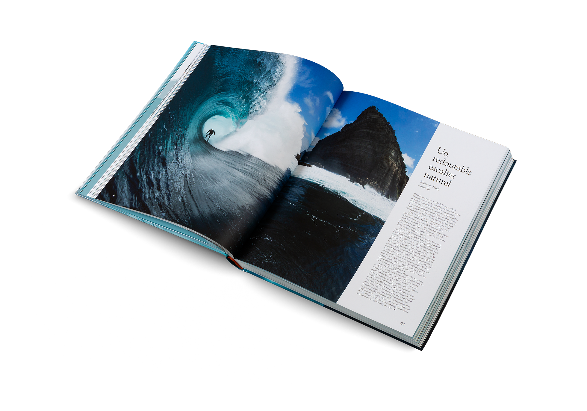 Cette vague présentée dans l'Atlas du surf de gestalten est un redoutable escalier naturel.