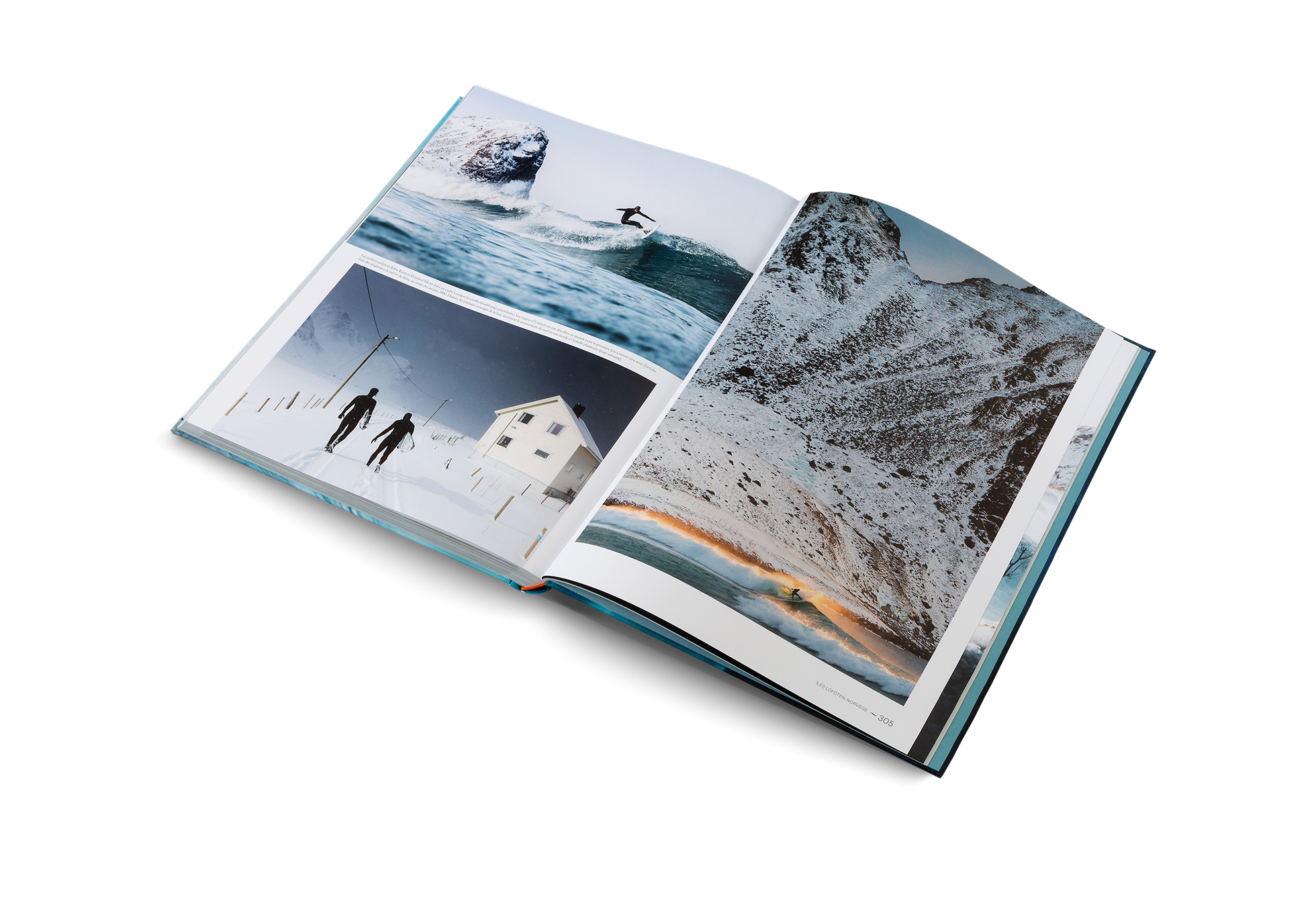 L'Atlas du surf présente aussi des spots de surf au nord du monde.