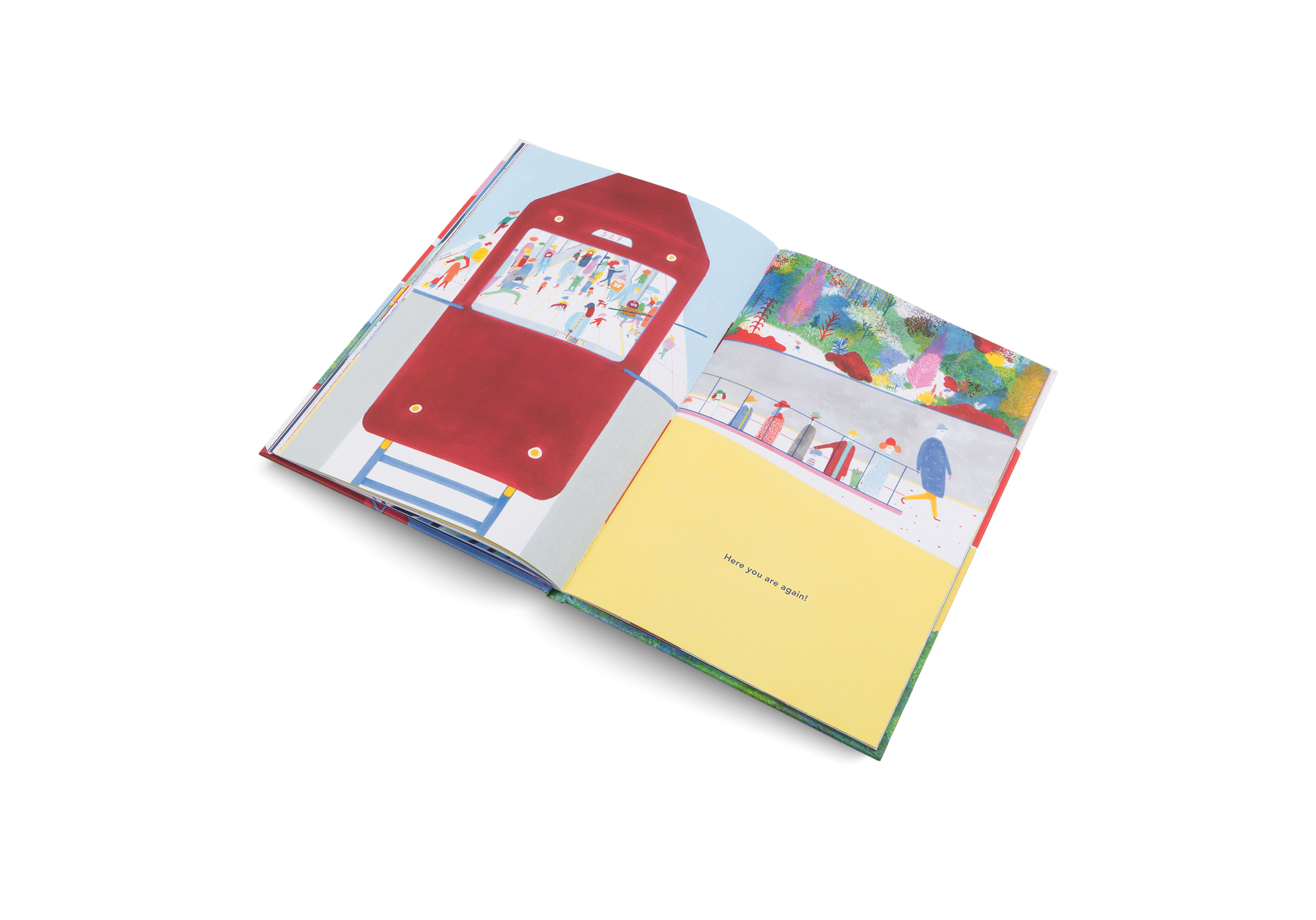 A train beyond the horizon