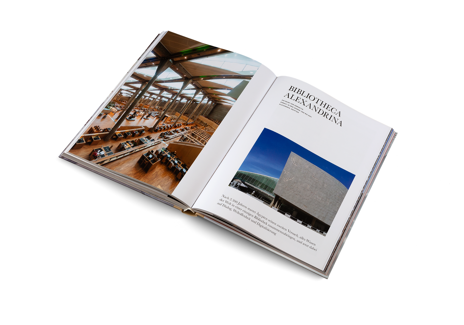 Nach 2.300 Jahren startet Ägypten seinen zweiten Versuch, alles Wissen der Welt in einer einzigen Bibliothek zusammenzubringen, und setzt dabei auf Dialog, Weltoffenheit und Digitalisierung. Entdeckt die neue Bibliotheca Alexandrina in Büchertempel von gestalten.