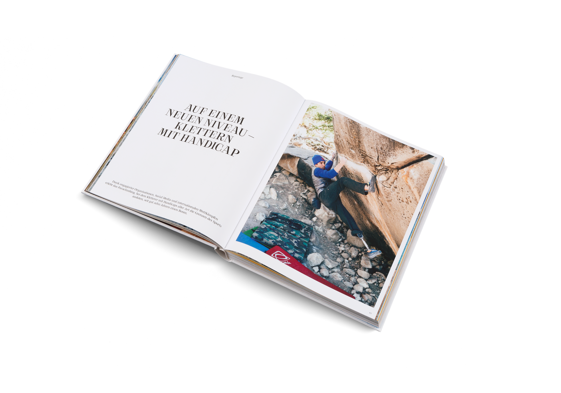 Klettern mit Handicap ist jetzt sehr verbreitet