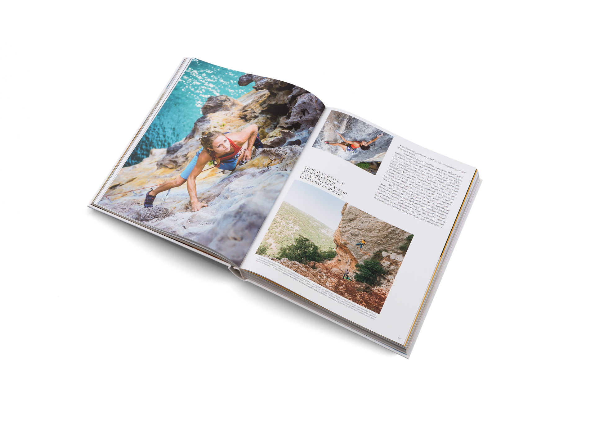 Eine Kletterin in Cliffhanger