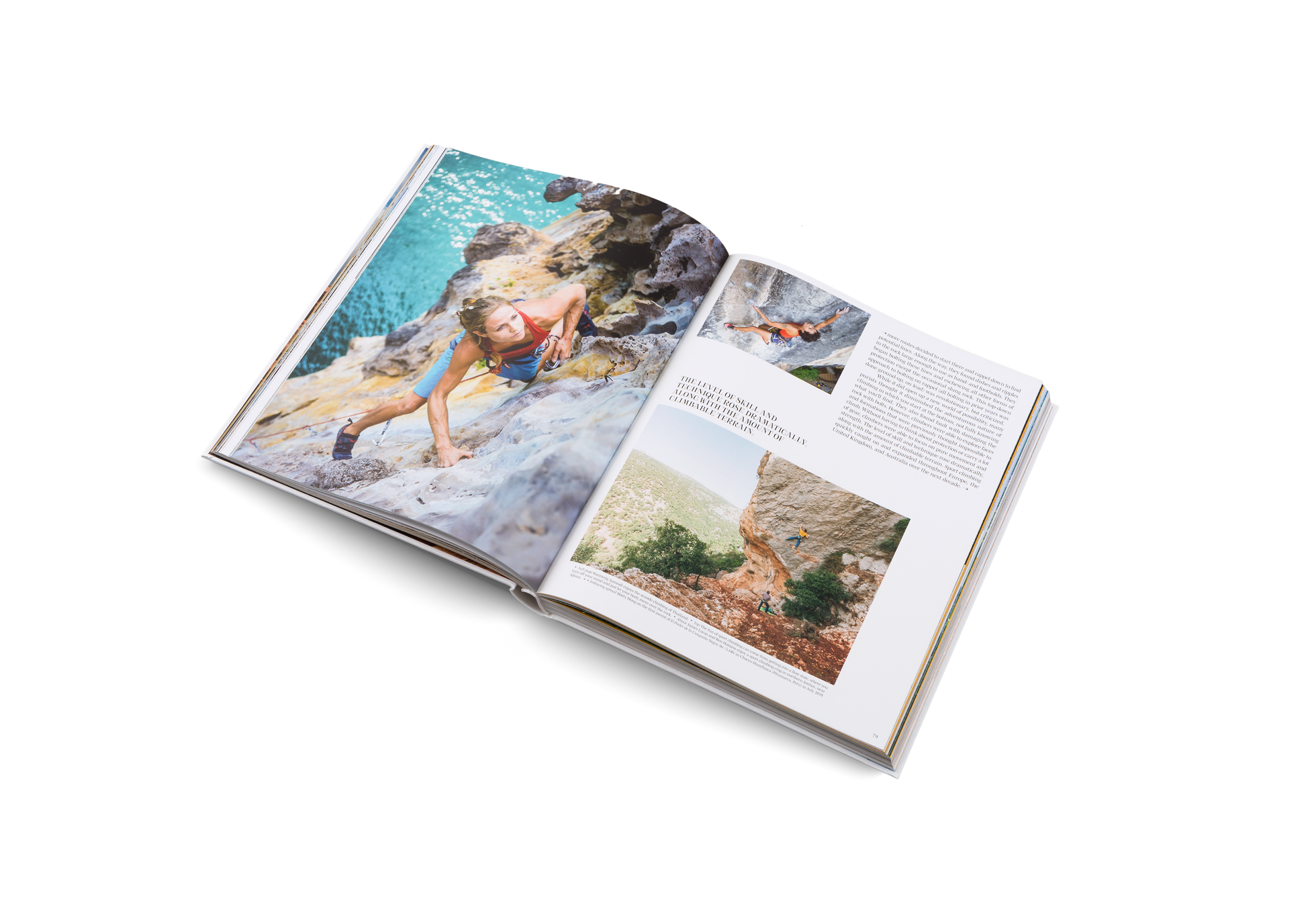 A female climber on a rock in Cliffhanger