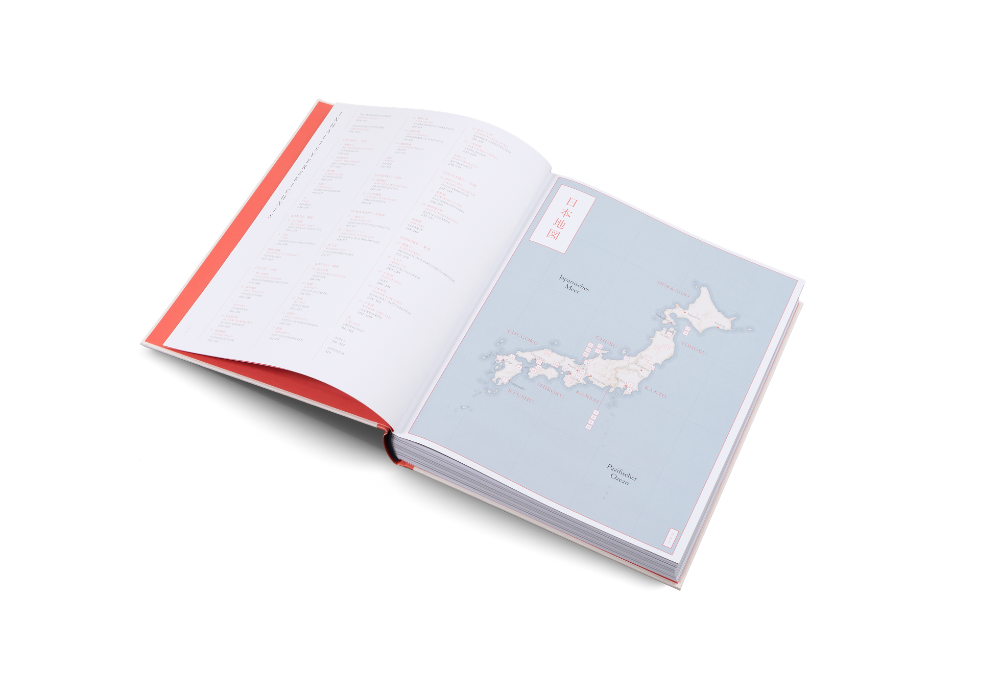 Karte der Kunsthandwerk in Japan