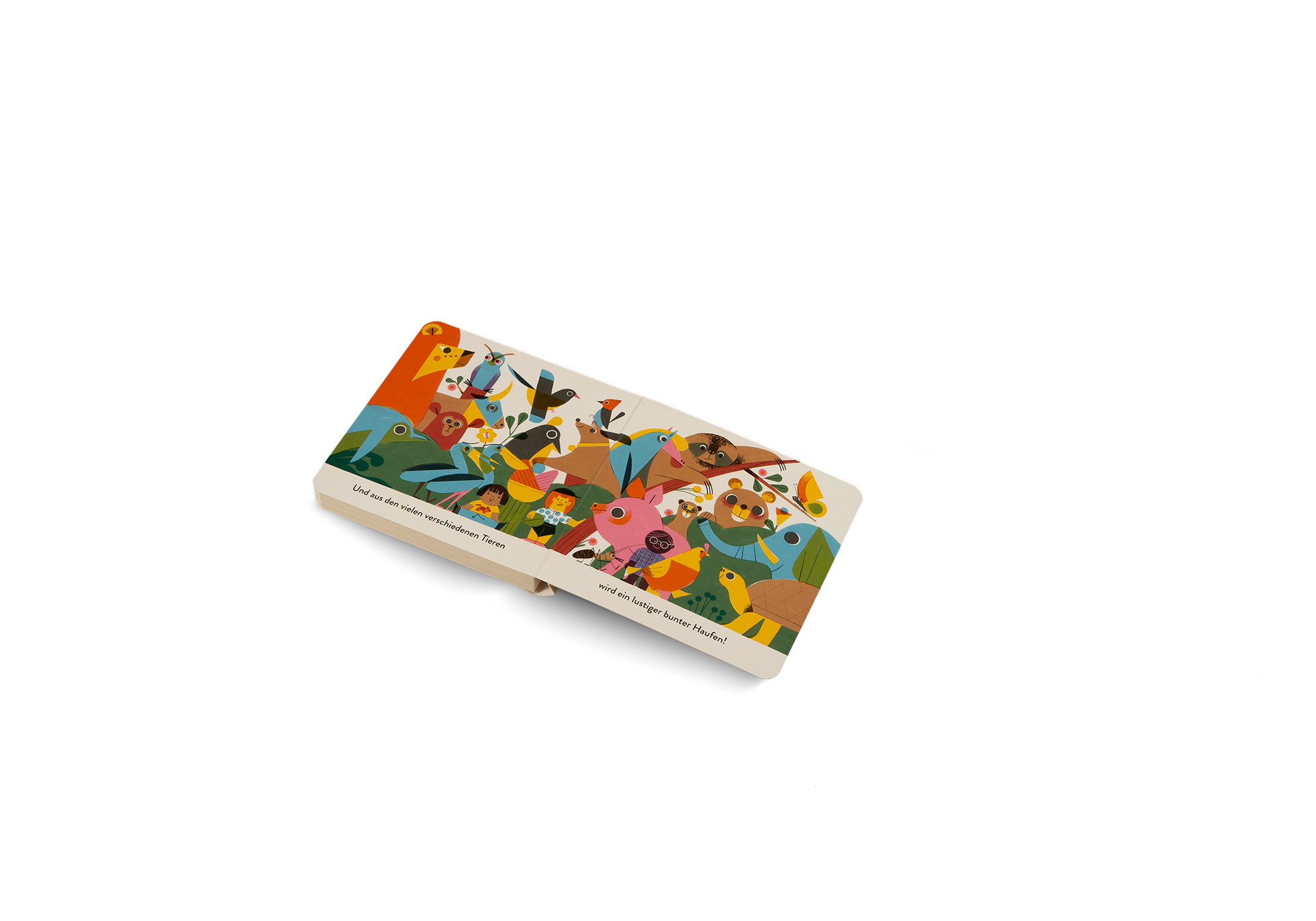 Und aus den vielen verschiedenen Tieren wird ein lustiger bunter Haufen!