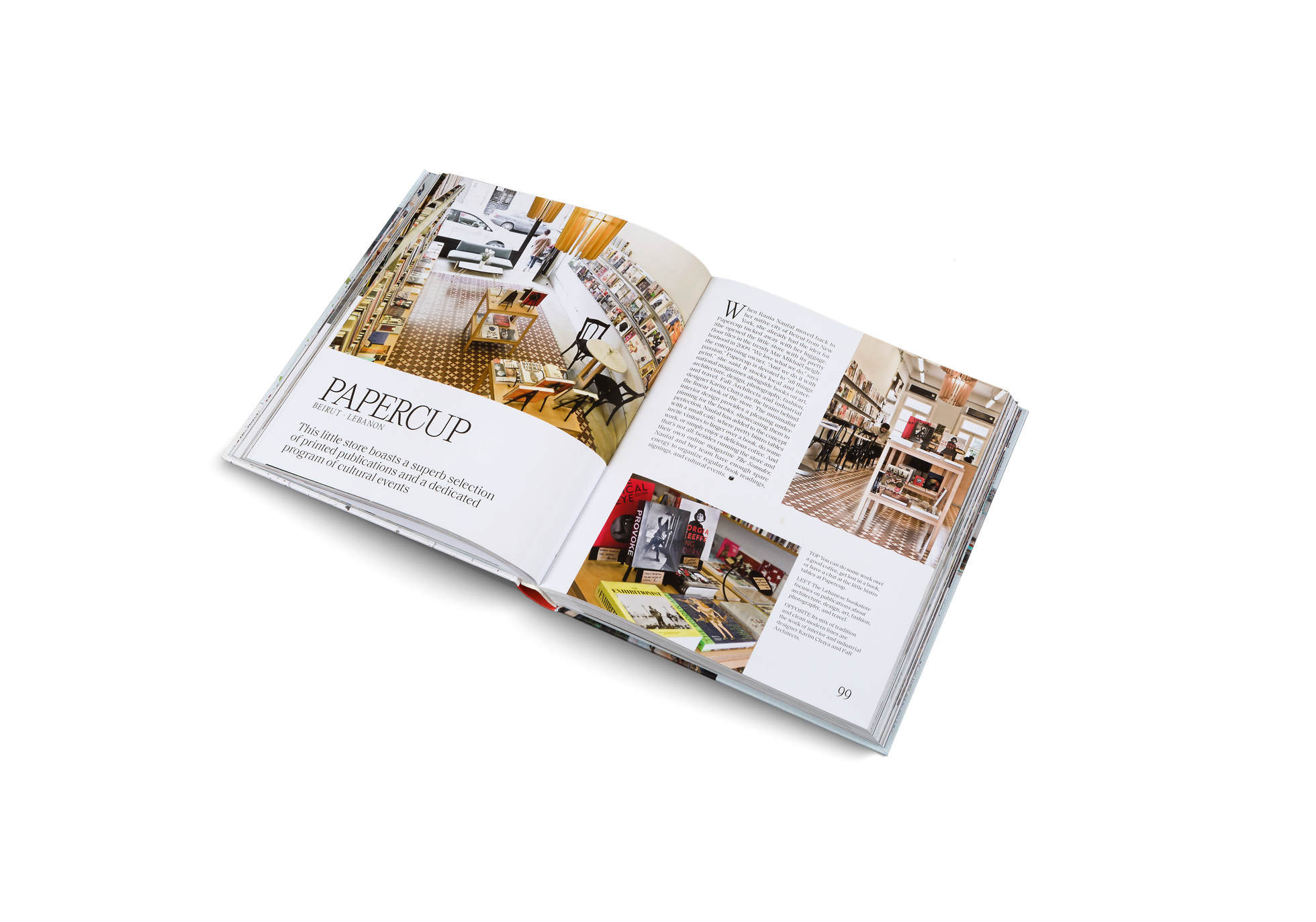 Papercut bookstore in Beirut Libanon