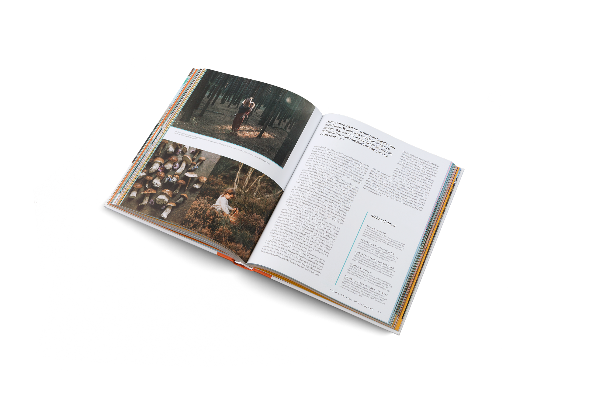 „Meine Mutter hat mir schon früh beigebracht, nach Pilzen, Waldbeeren und Heilkräutern zu suchen. Was ich im Wald mit Jil erlebe, wird sie hoffentlich genauso glücklich machen, wie ich es als Kind war“ sagt Anna in Familienabenteuer von gestalten