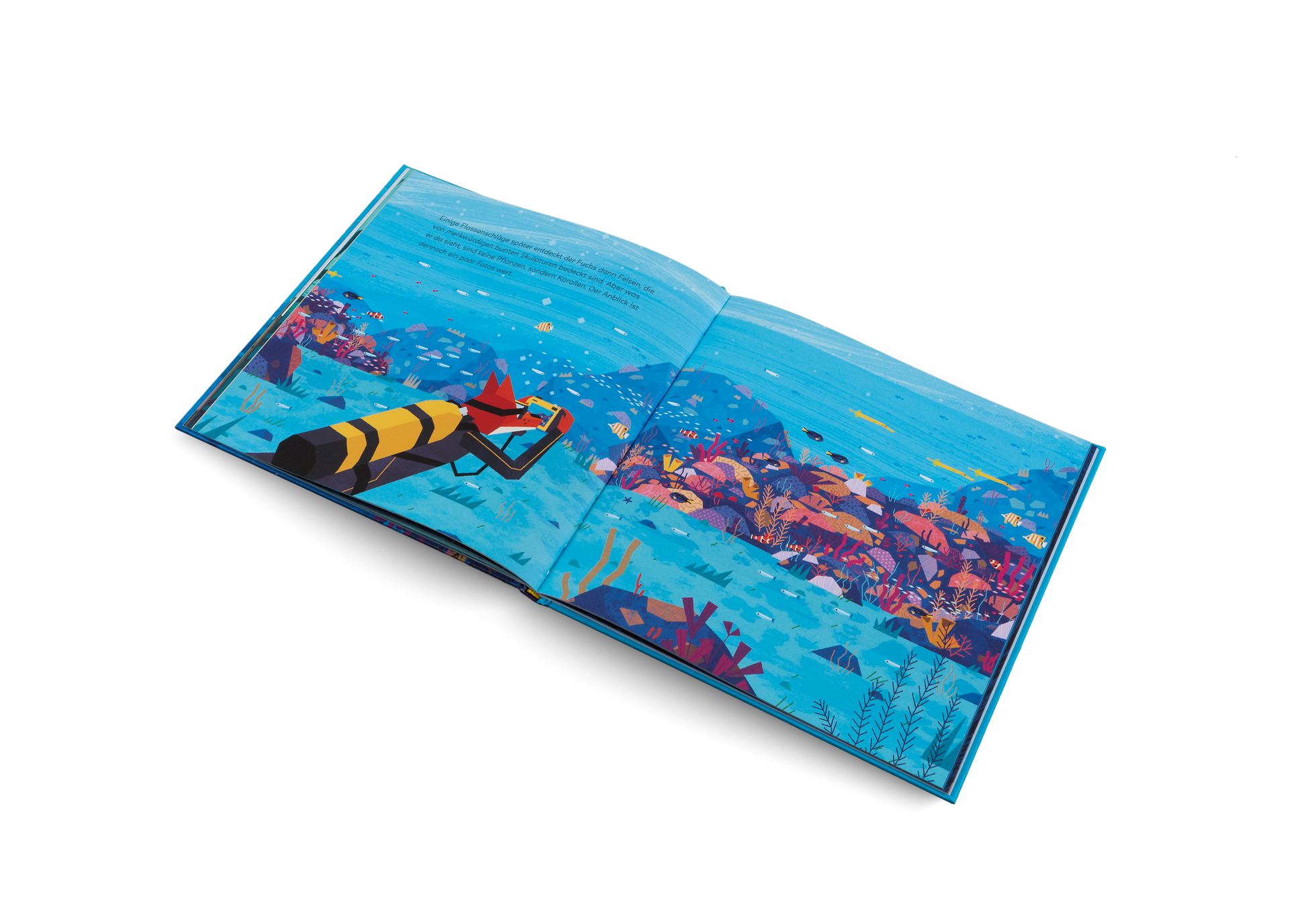 Fuchs macht ein paar Fotos in der Tiefsee