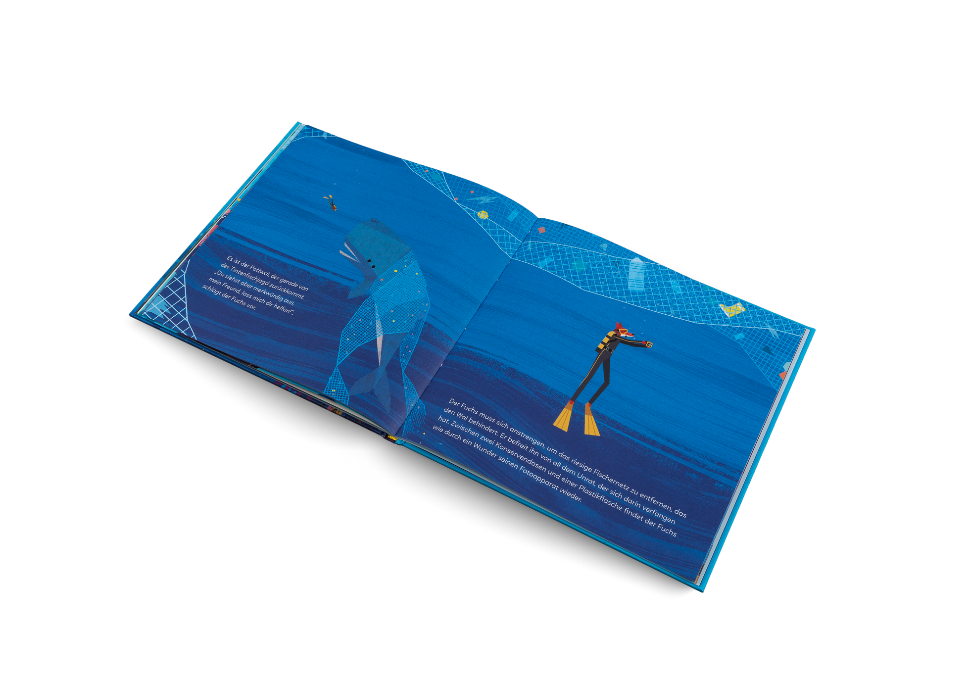 Der Pottwal kommt von der Tintenfischjagd zurück in Fuchs auf Mission in der Tiefsee