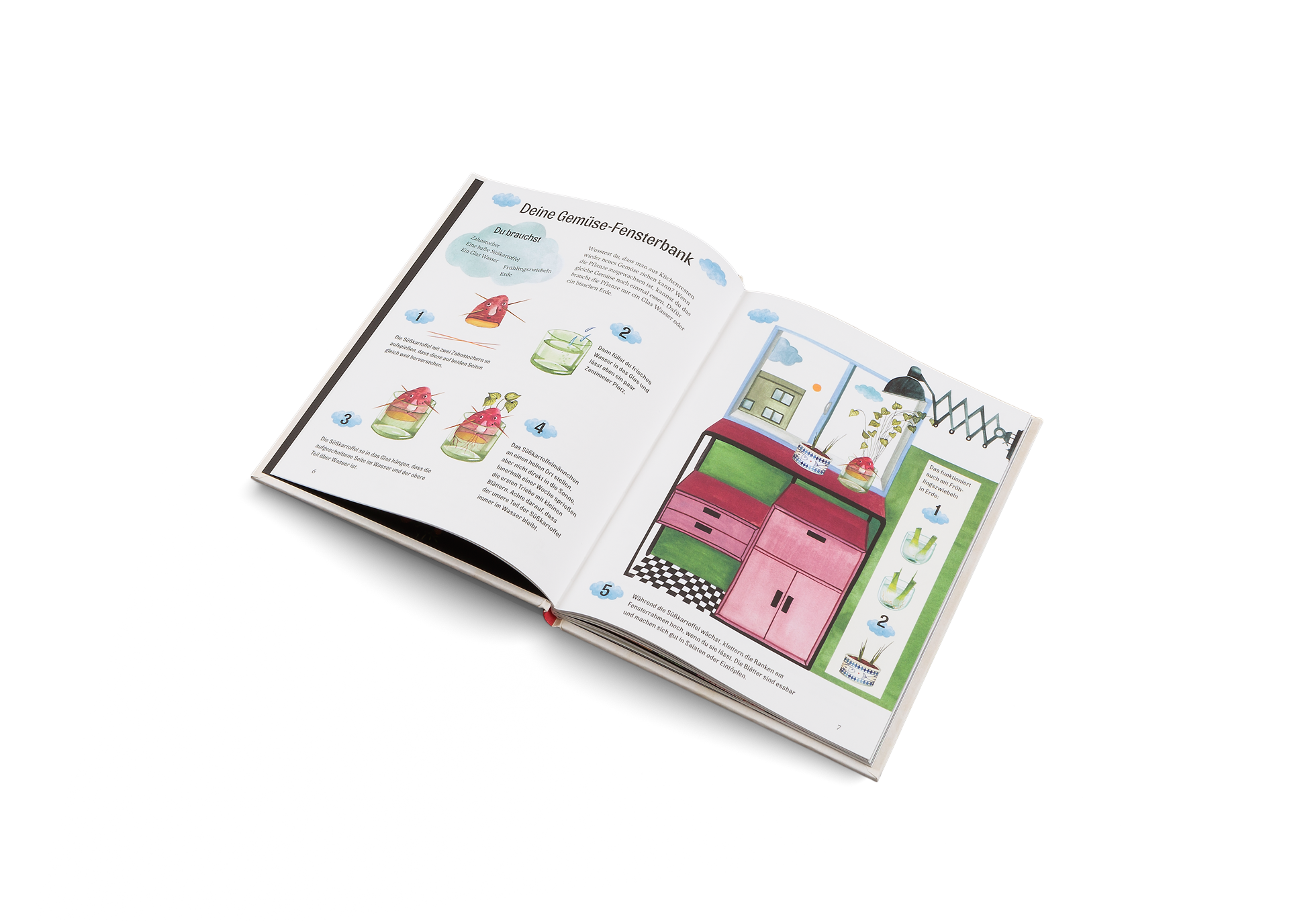 Eine Gemüse-Fensterbank im Garten