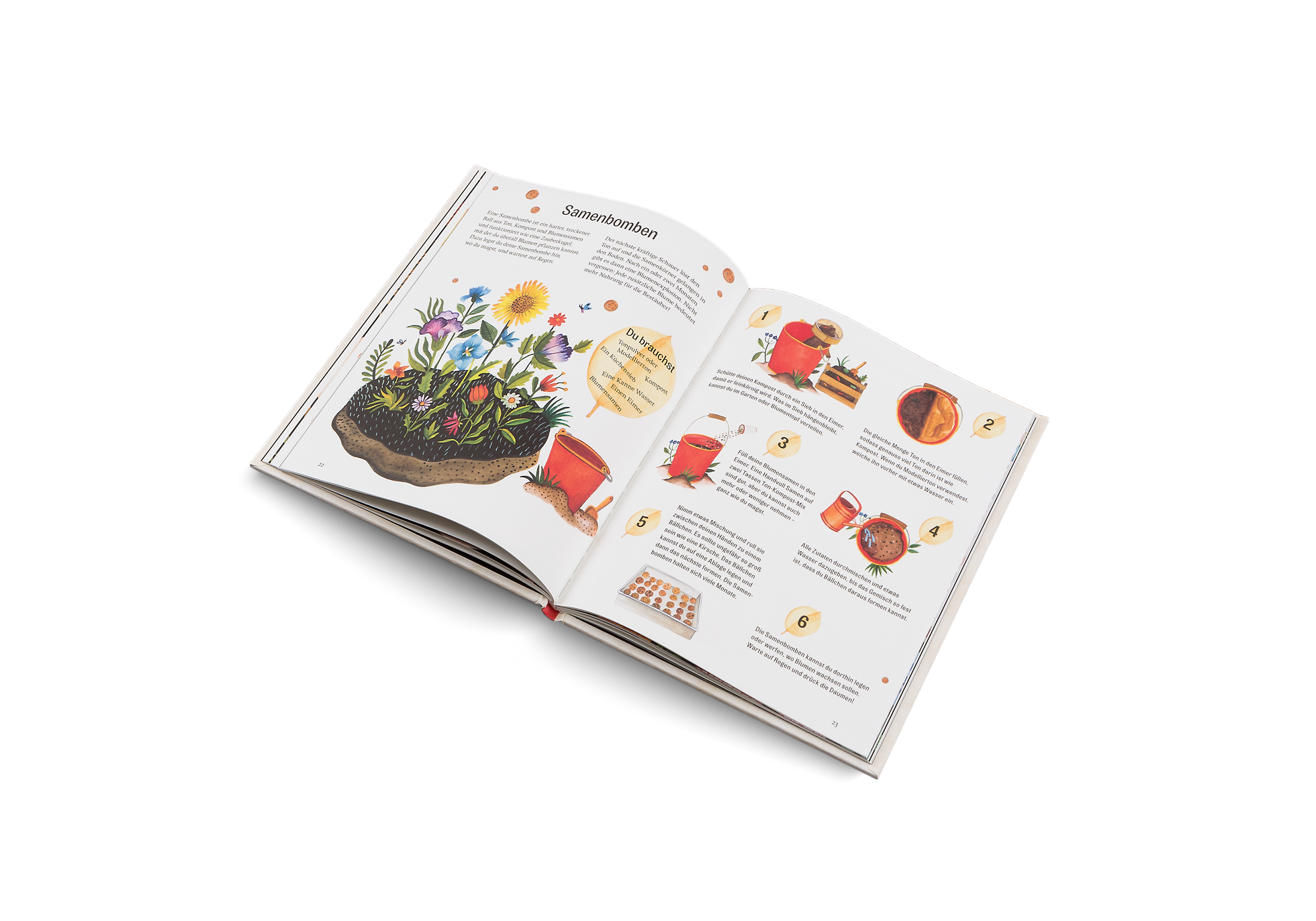 Samenbomben im Garten