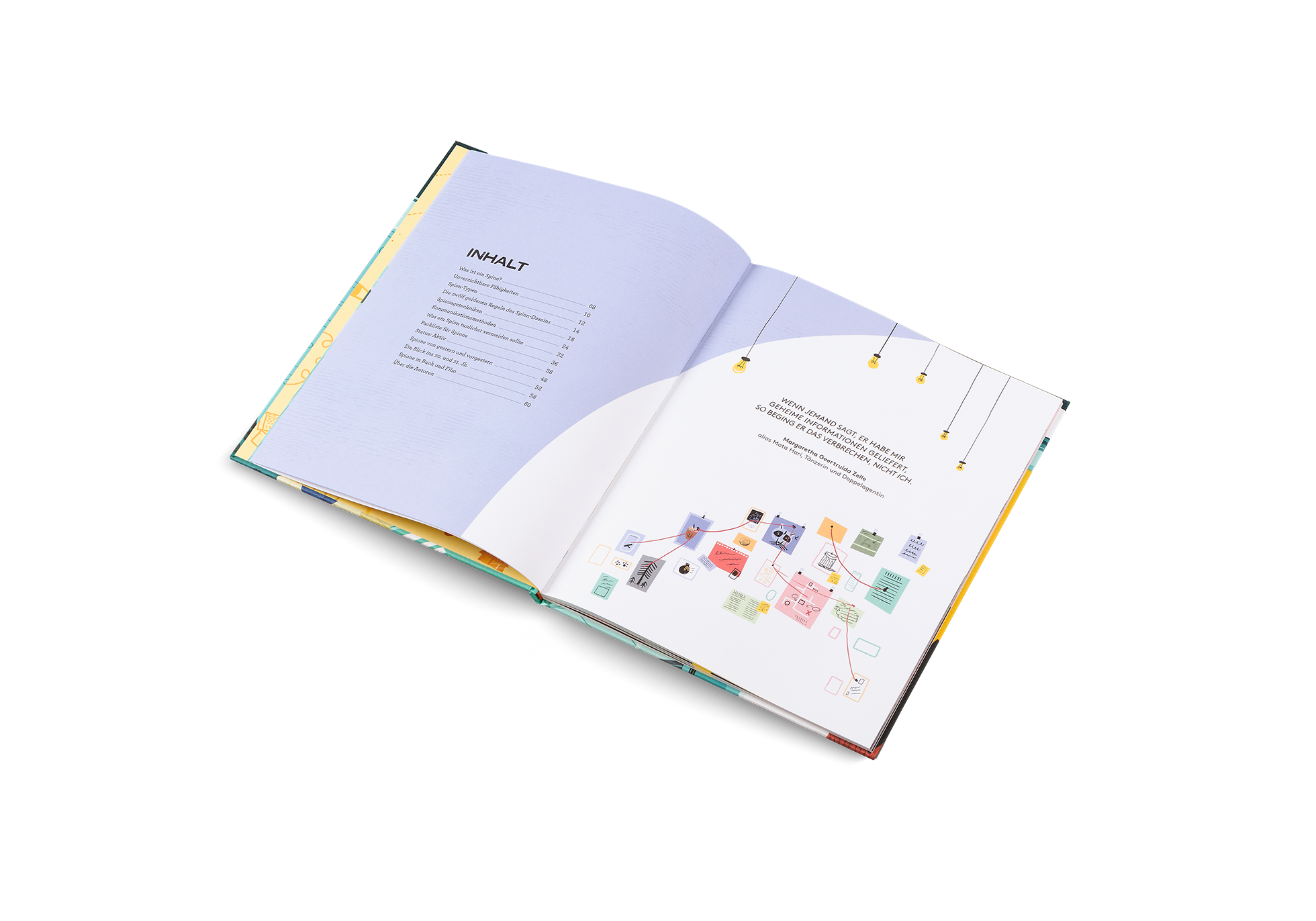 Das inhalt vom Handbuch für junge Spione