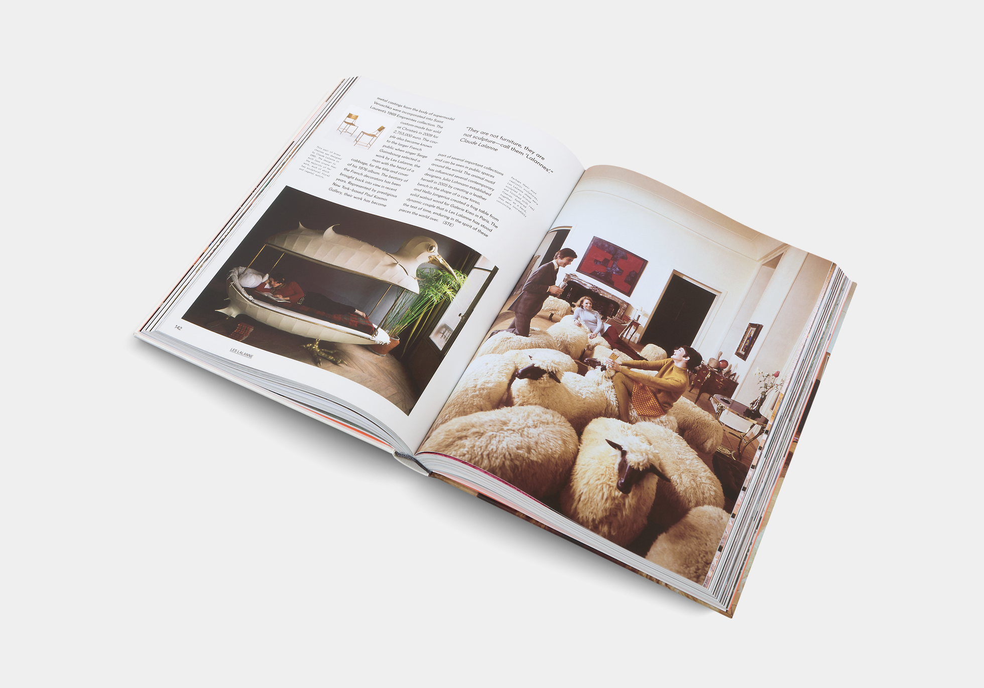 Sheep chairs in Inside Utopia