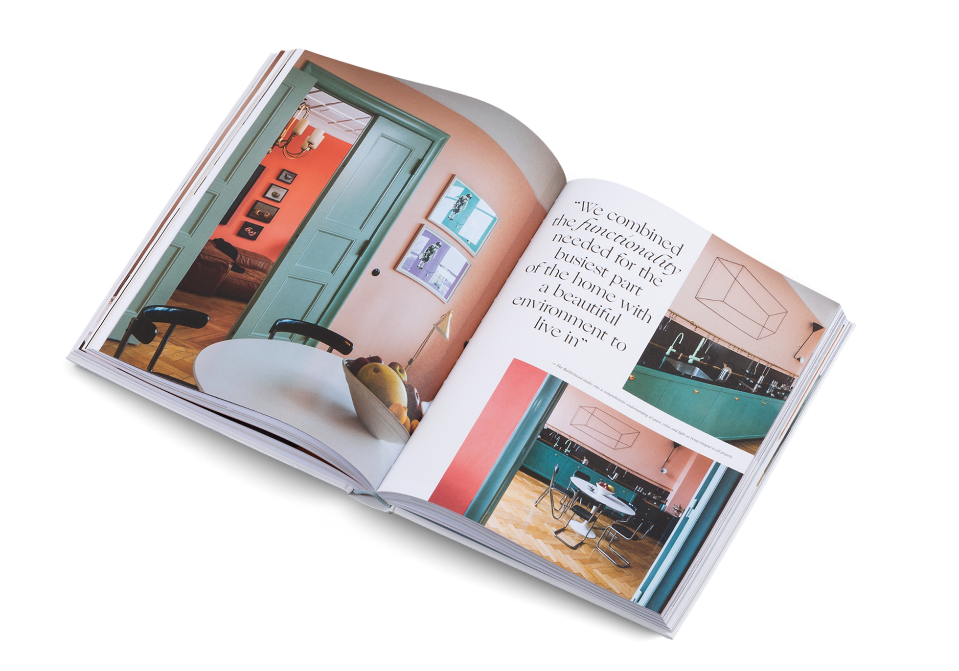 Functional pink kitchen in Kitchen Living