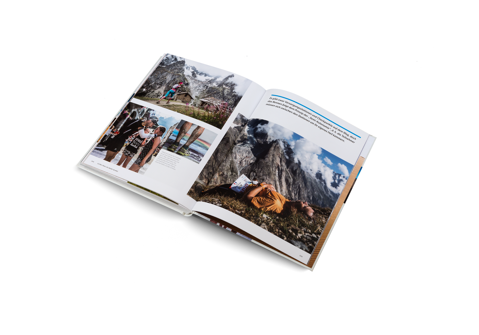 Im Ultra-Trail du Mont-Blanc gibt es zwar Versorgungsstationen und Checkpunkte auf dem Weg, doch das Rennen folgt dem Prinzip der „Semi-Autonomie“, d. h. die Teilnehmer müssen sich zwischen den Stationen um ihr eigenes Heil kümmern.