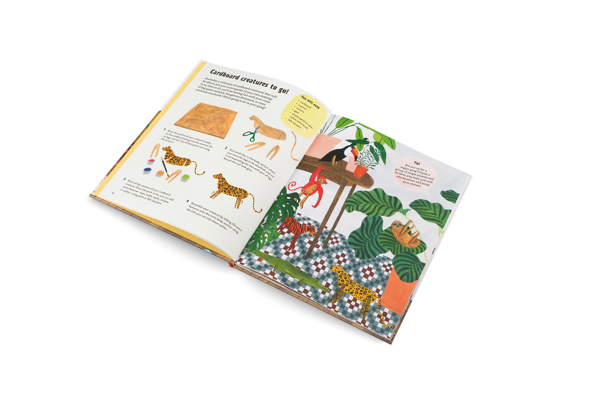 Assemble a collection of cardboard creatures that will be able to join you in escapades of your own making! In no time at all, you’ll be having fun with your crew of big-game animals, dangerous dinosaurs, or even awesome arachnids! Who’s going to be in your gang? Find out in Let's Play Indoors!