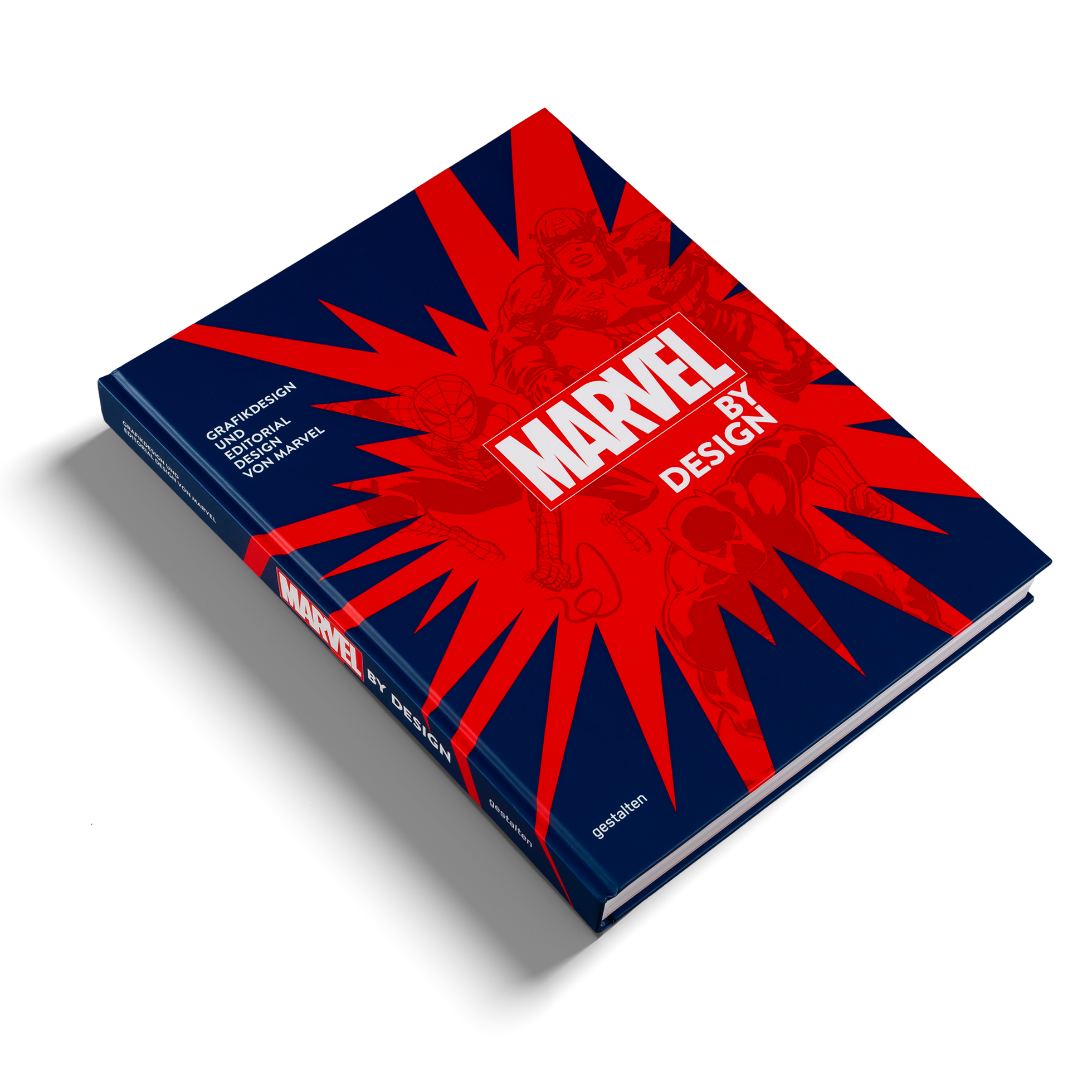 Marvel By Design auf deutsch ist ein Buch über Grafikdesign und Editorial Design.