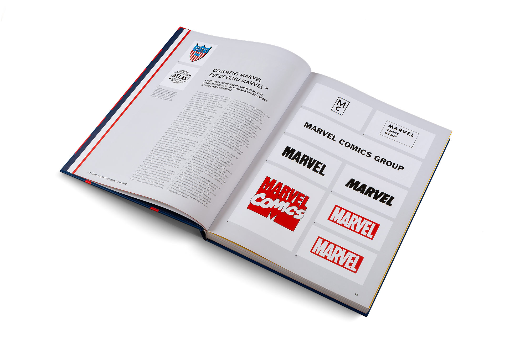 Apprenez dans le livre Marvel - une histoire de design comment Marvel est devenu cette marque au langage visuel unique.