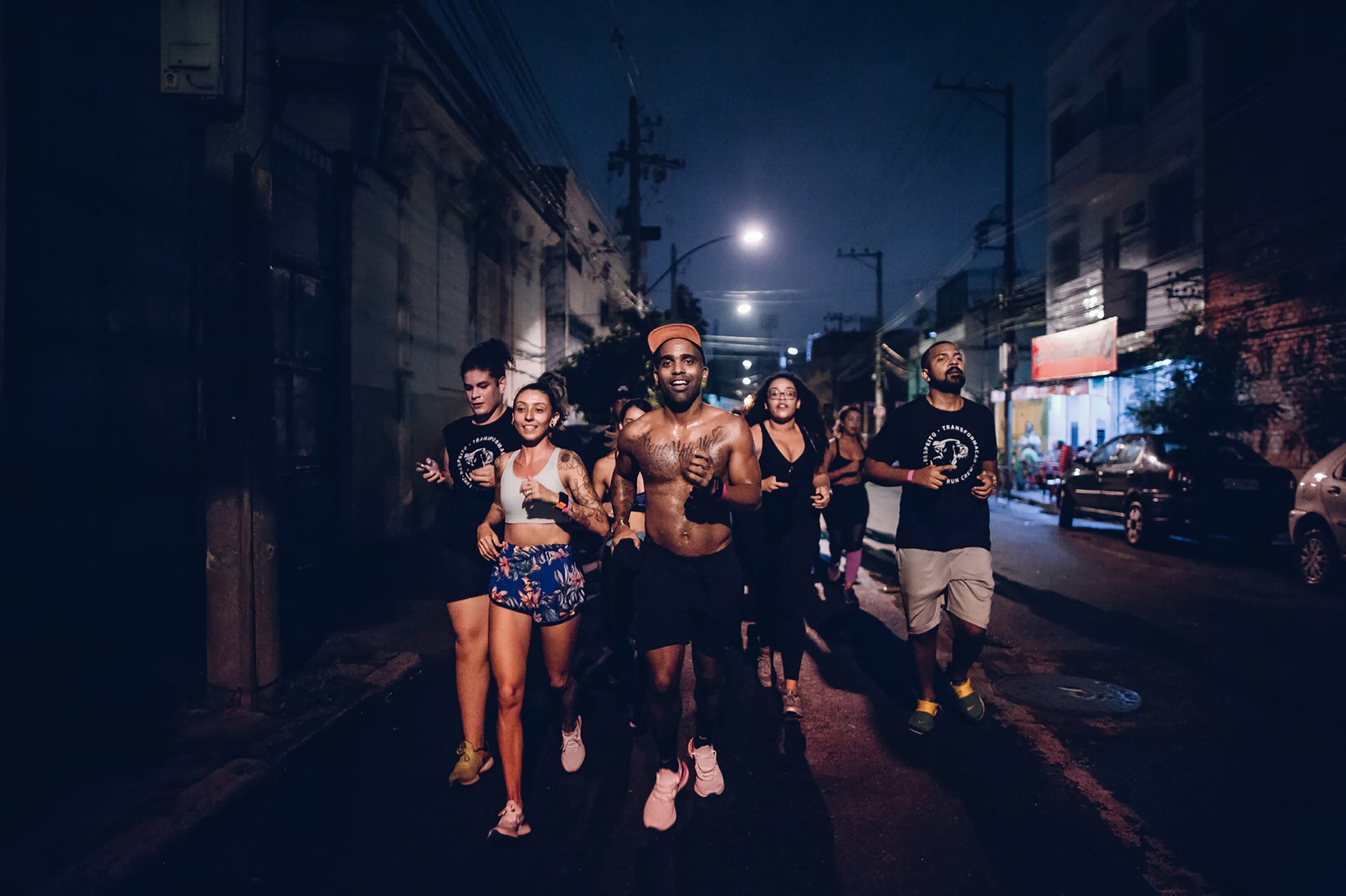 The Ghetto Run Crew originally targeted women as Ghetto Run Girls. The idea was to help young women achieve a sense of place and empowerment in society, through coming together to take over the streets and make others aware of their presence. Find out more in On the Run by gestalten and Nick Butter