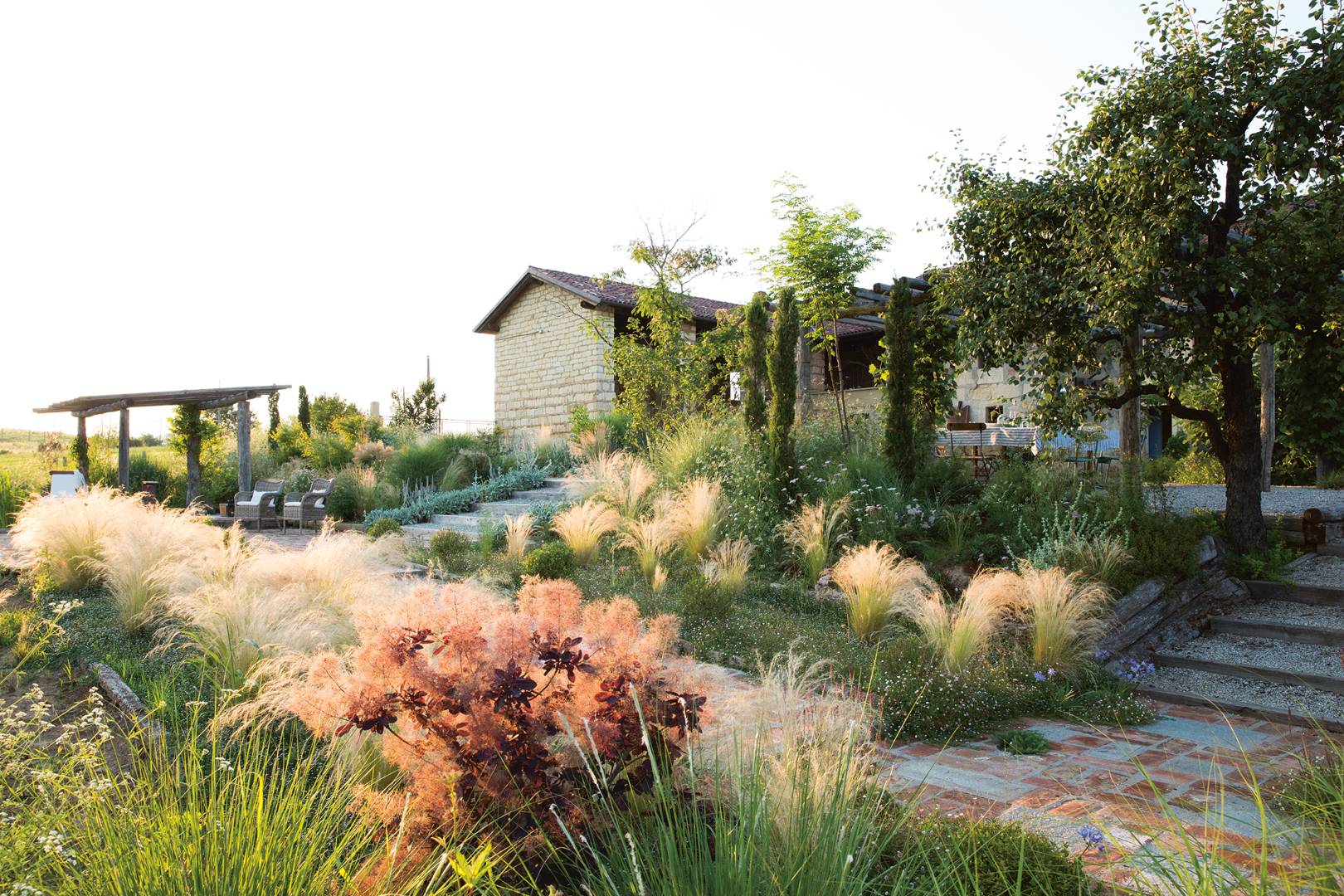 Cascina Costera garden in Italy