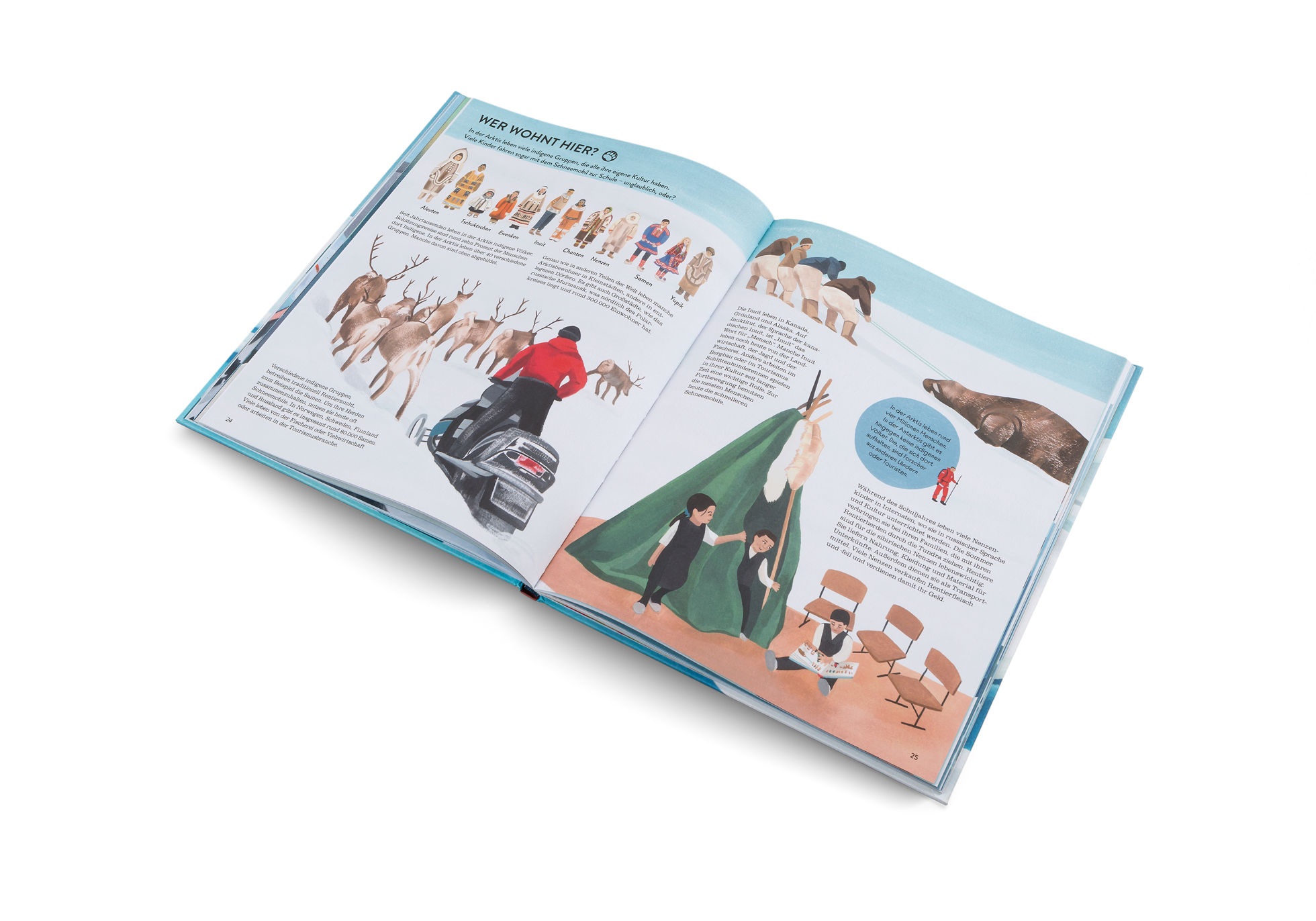 In der Arktis leben viele indigene Gruppen, die alle ihre eigene Kultur haben. Aleuten, Tschuktschen, Ewenken, Inuit, Chanten, Nenzen, Samen, Yupik leben in der Arktis seit Jahrtausende.