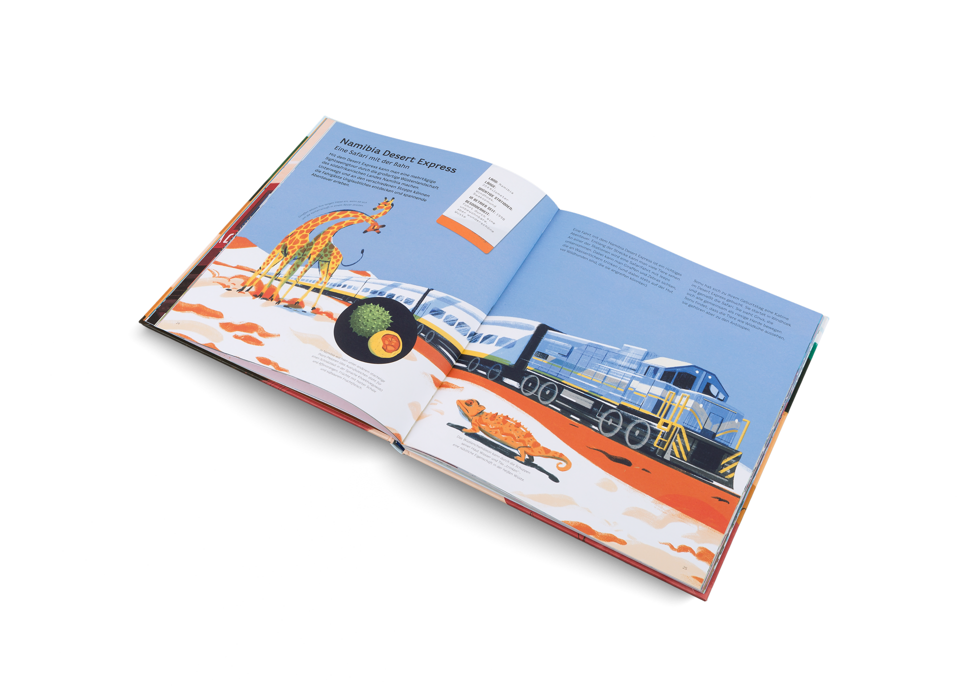 Mit dem Desert Express kann man eine mehrtägige Sightseeingtour durch die großartige Wüstenlandschaft des südafrikanischen Landes Namibia machen. Unterwegs und an den verschiedenen Stopps können die Fahrgäste Unglaubliches entdecken und spannende Abenteuer erleben. Entdeckt eine Safari mit der Bahn in Reisen mit der Eisenbahn