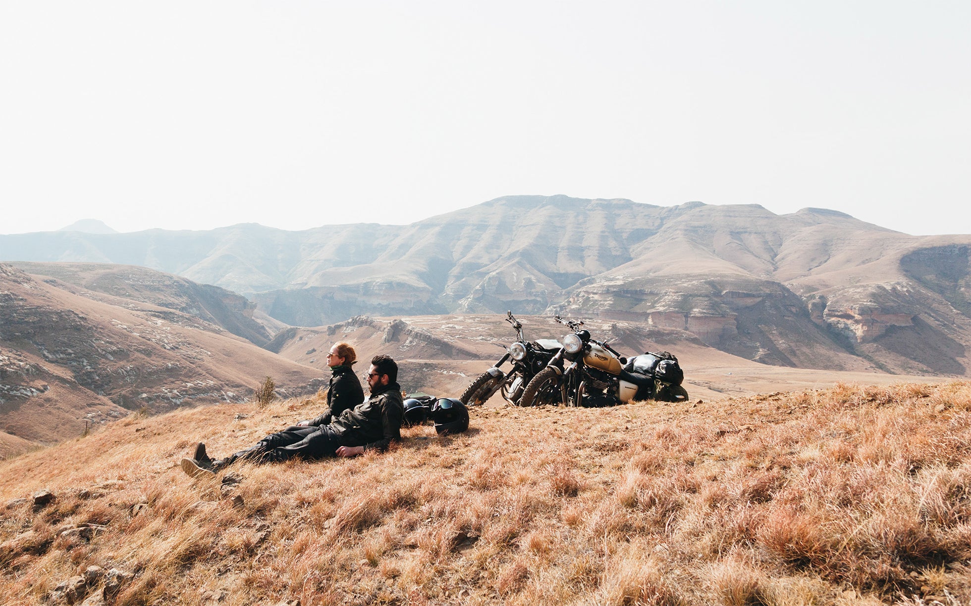 Road trip moto dans les montagnes