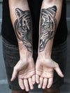 Tiger tattoo in Forever More Book gestalten