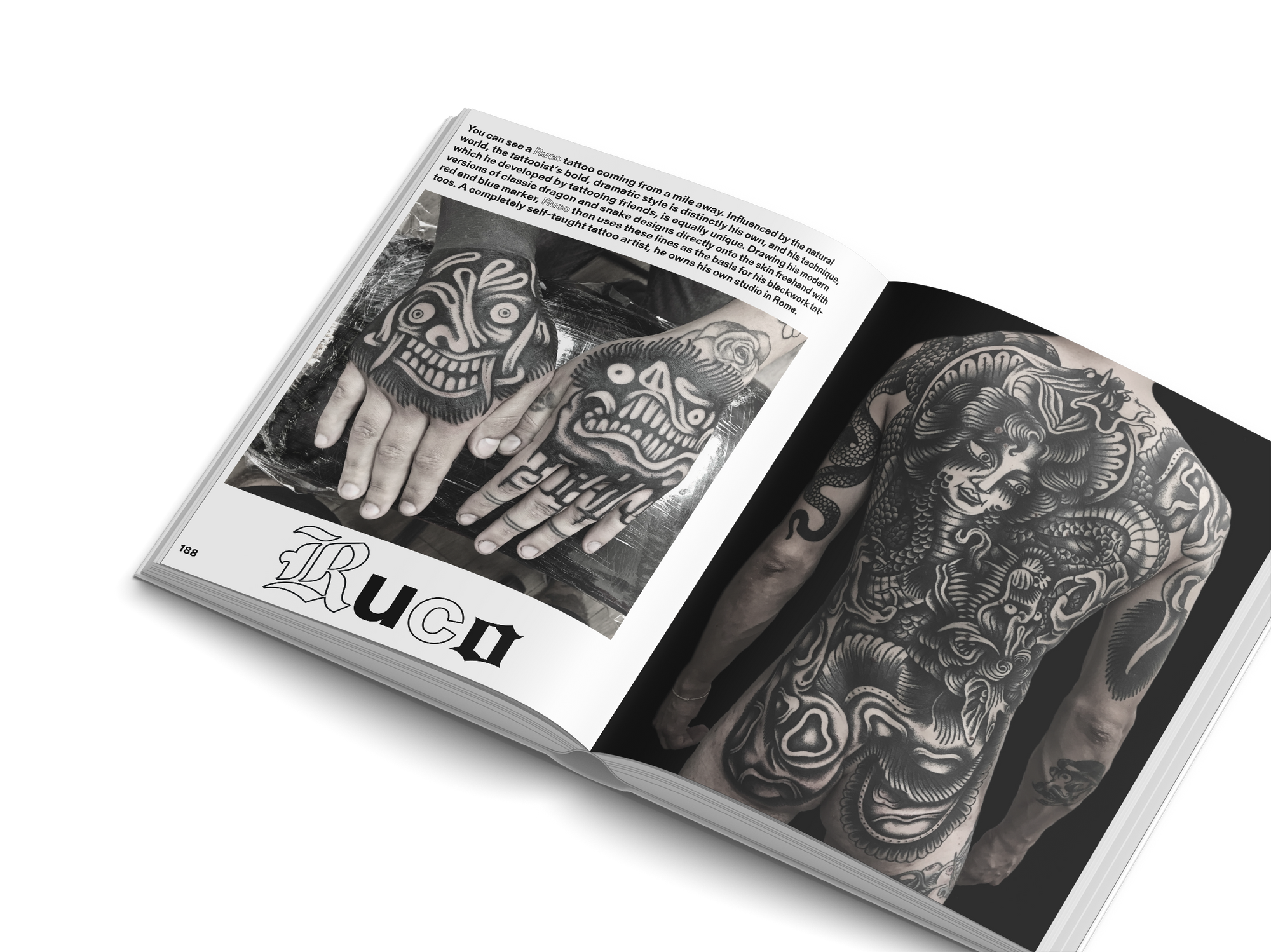 Hand Tattoo and Back tattoo in Forever More Book gestalten