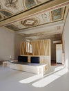 Renoviertes Wohnzimmer im italienischen Renaissancehaus