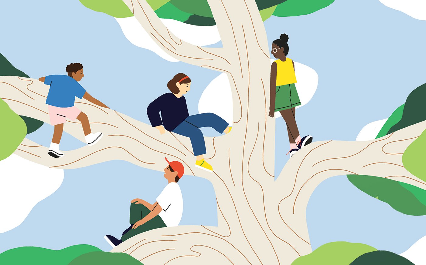 Tree Climbing Heroes in Let’s Play Outdoors!