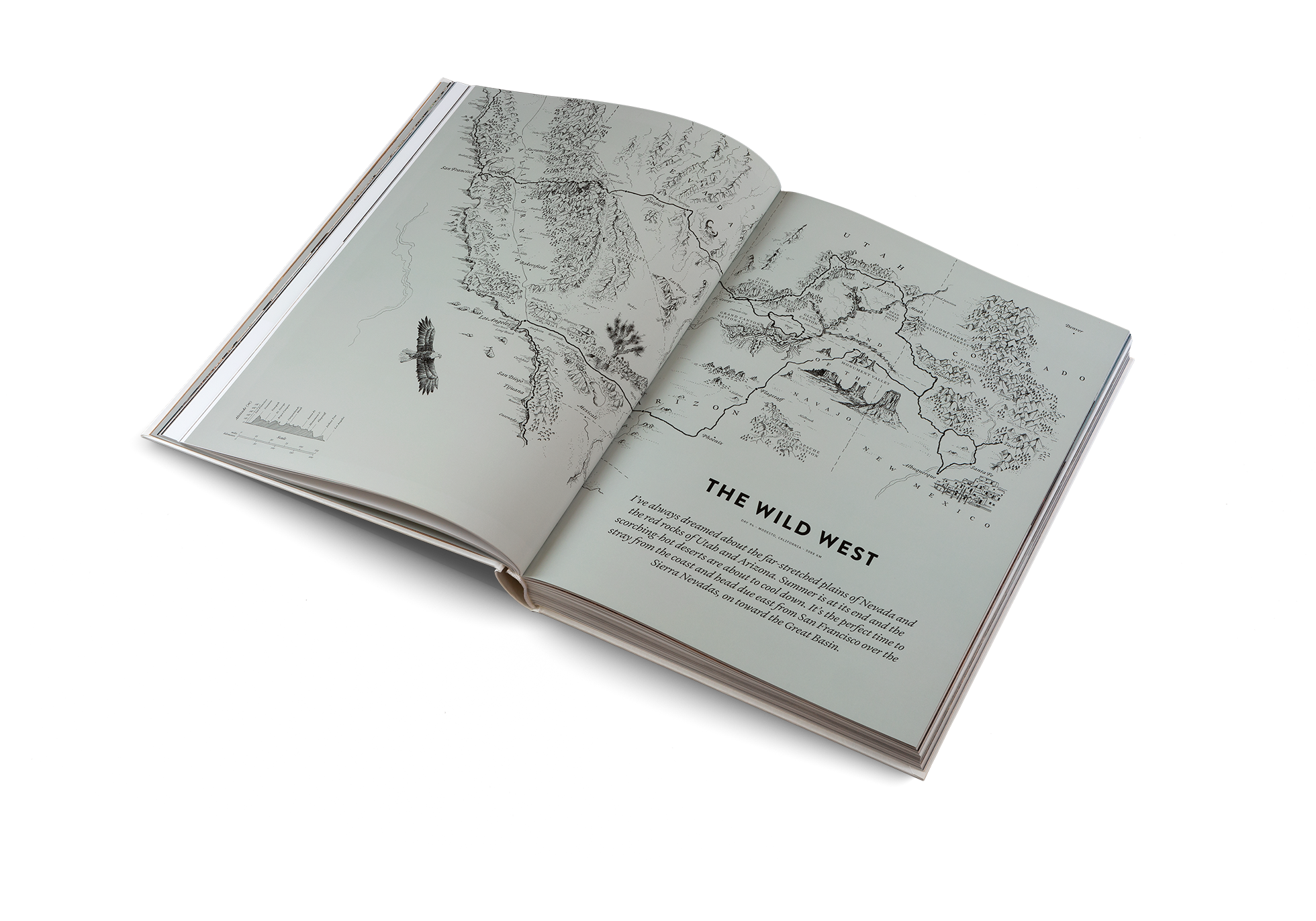 "I’ve always dreamed about the far-stretched plains of Nevada and the red rocks of Utah and Arizona. Summer is at its end and the scorching-hot deserts are about to cool down. It’s the perfect time to stray from the coast and head due east from San Francisco over the Sierra Nevadas, on toward the Great Basin." said  Martijn Doolaard in Two Years on a Bike