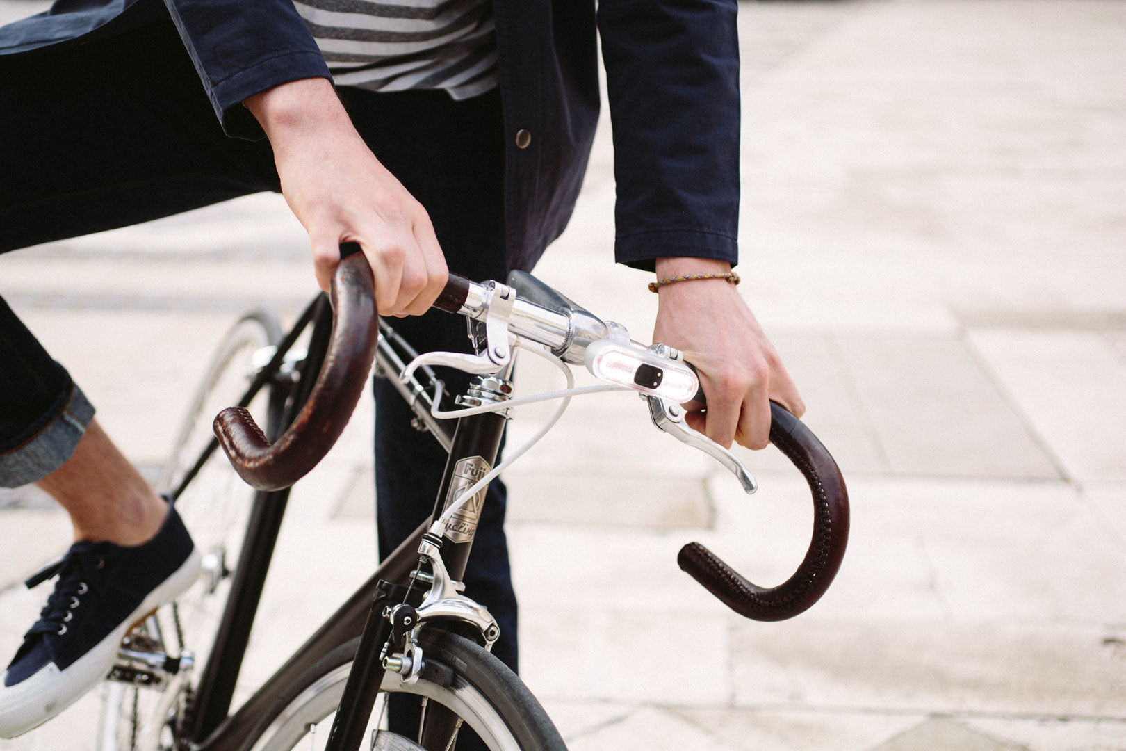riding a bike