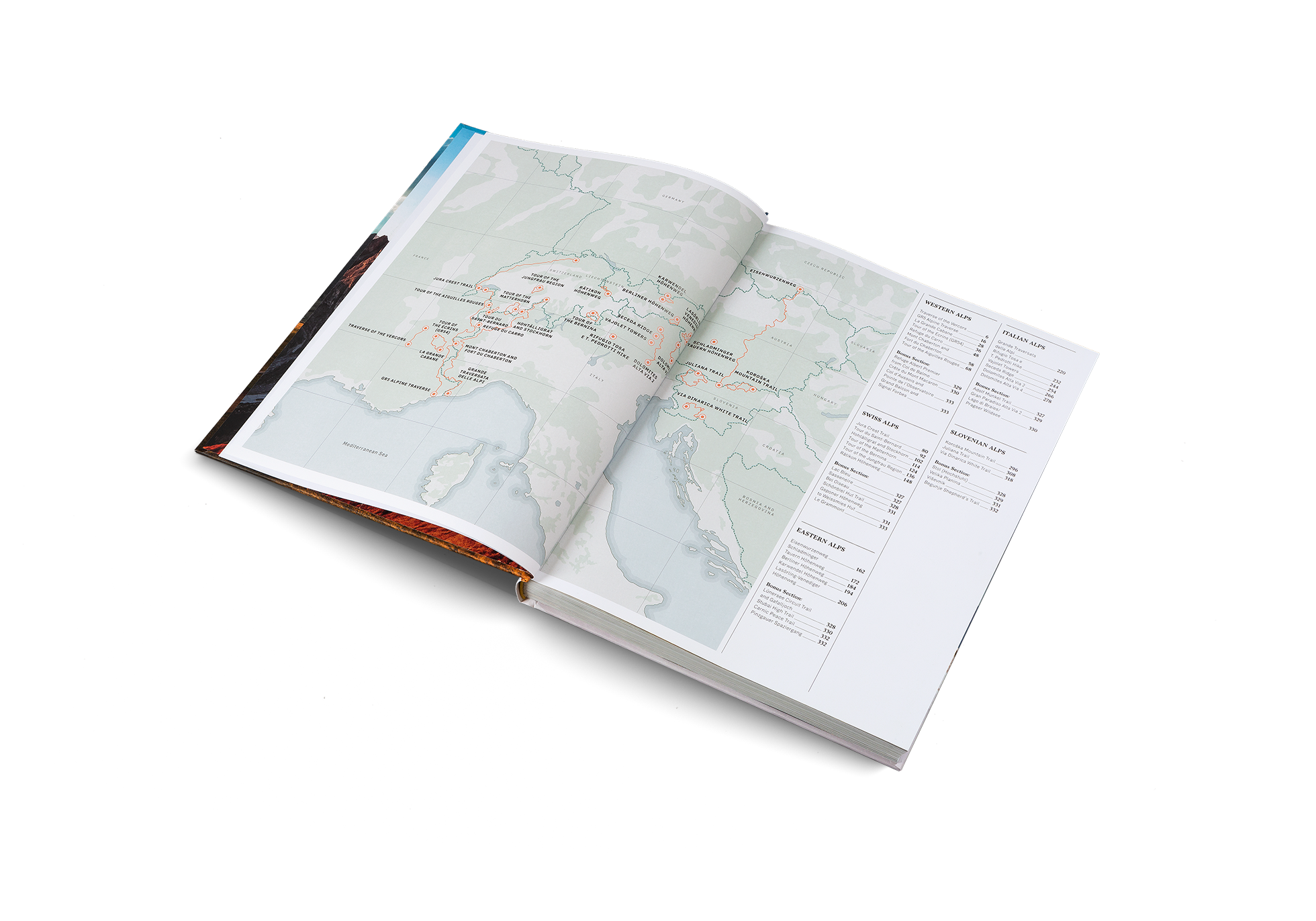 The Western Alps, the Swiss Alps, the Eastern Alps, the Austrian Alps and the Italian Alps are all in Wanderlust Alps by gestalten. 