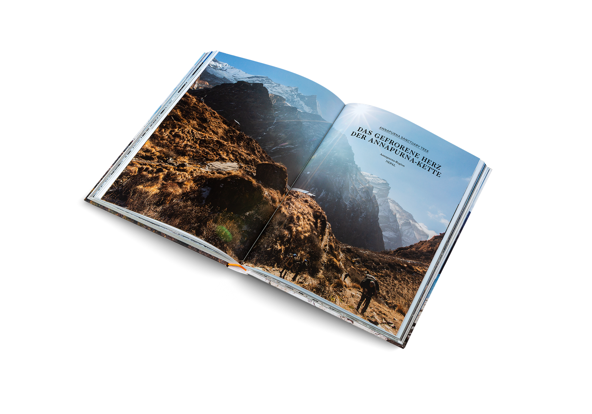 Das gefrorene Herz der Annapurna-Kette in Wanderlust Himalaya von Cam Honan und gestalten