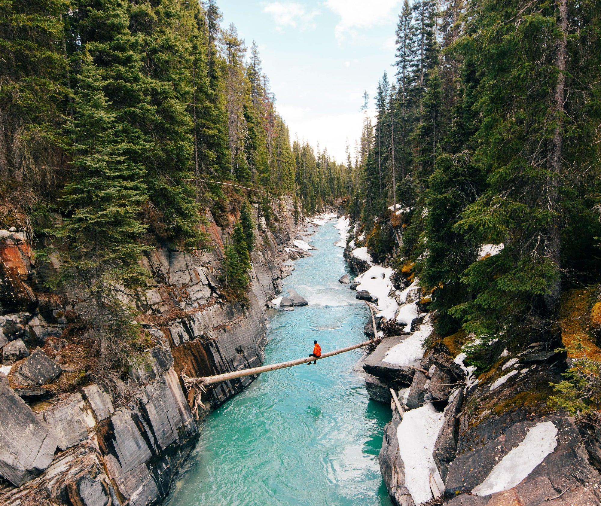 Hiking along a river with Wanderlust